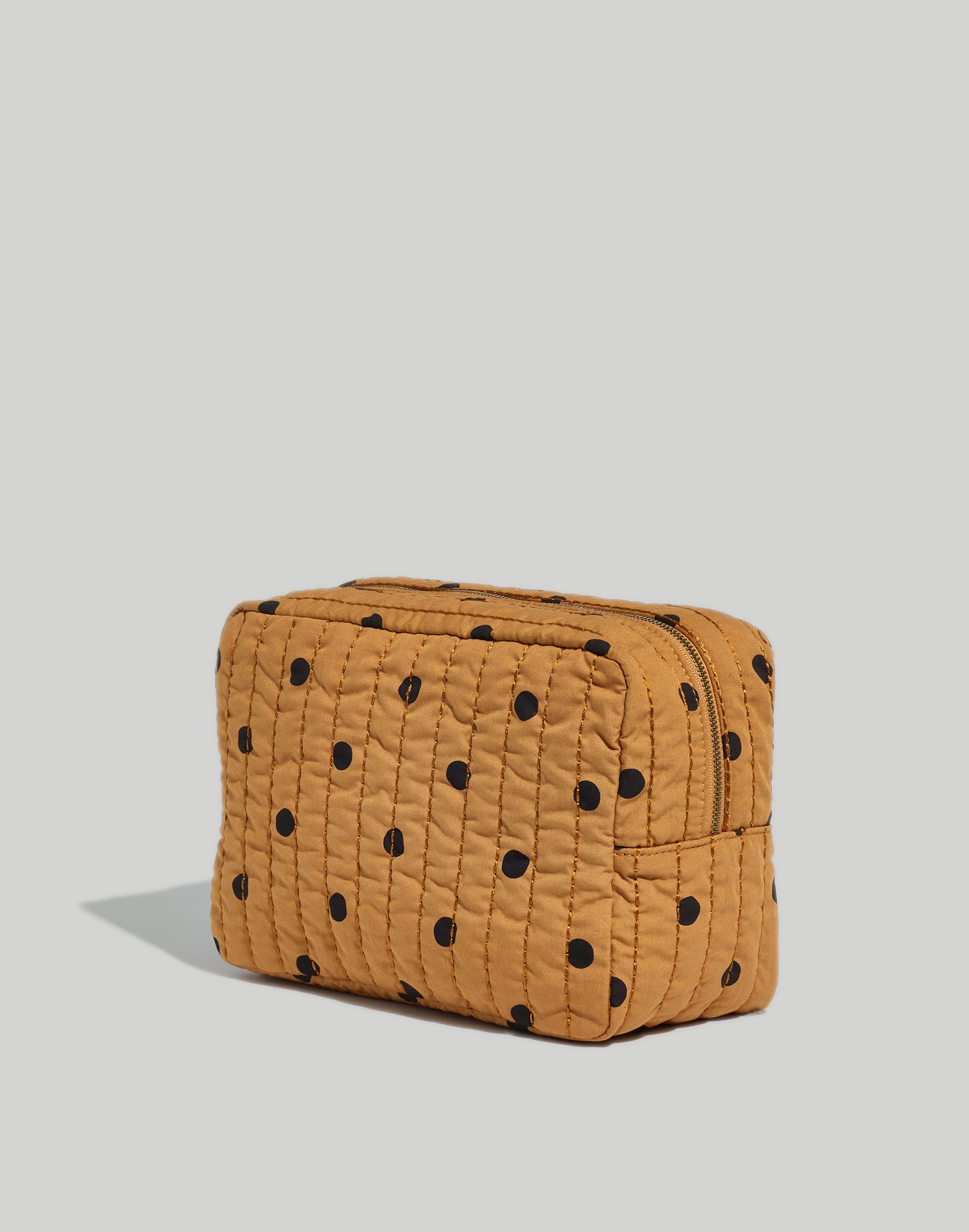 Large Canvas Zip Pouch in Floral