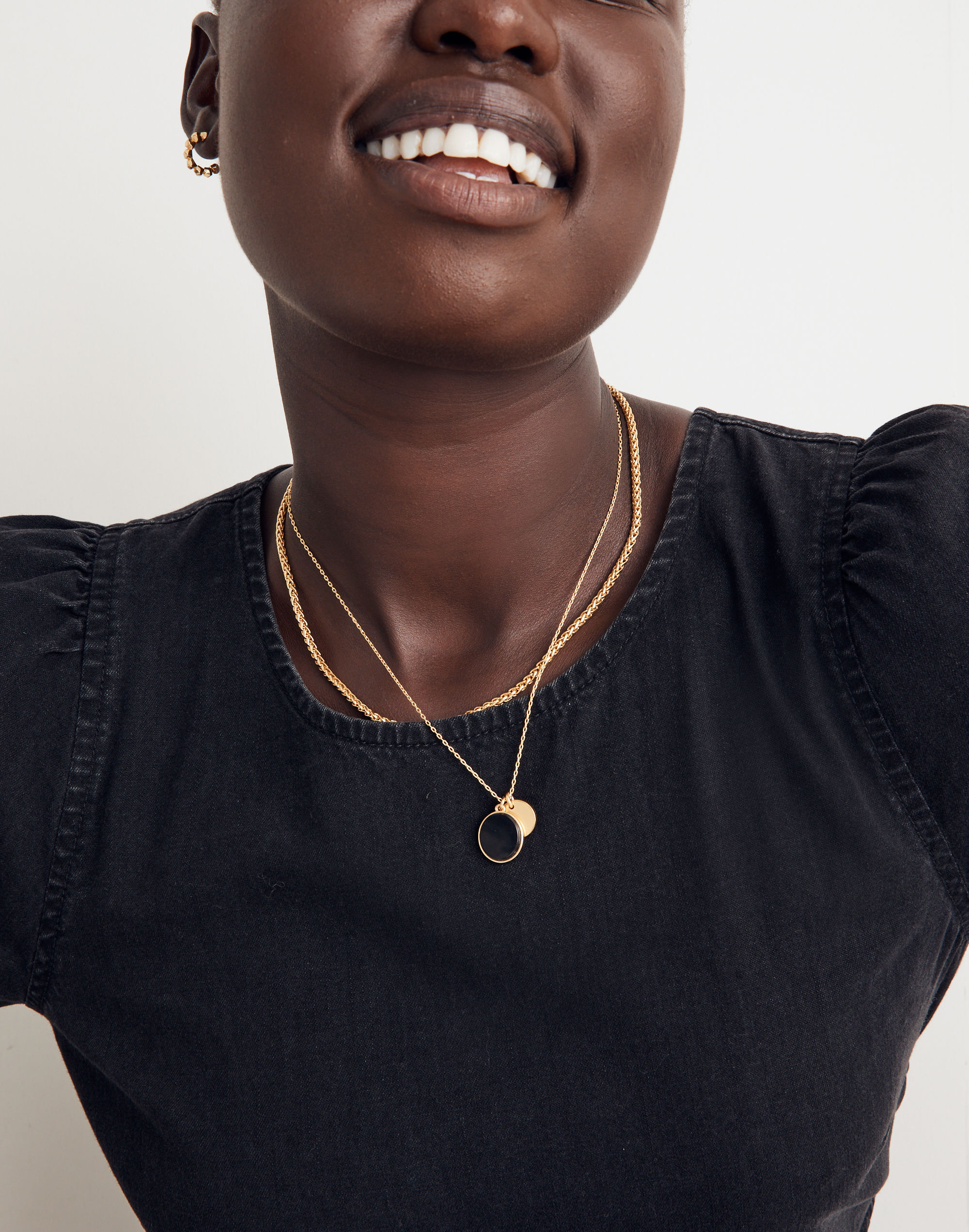 Two-Piece Darkstone Necklace Set