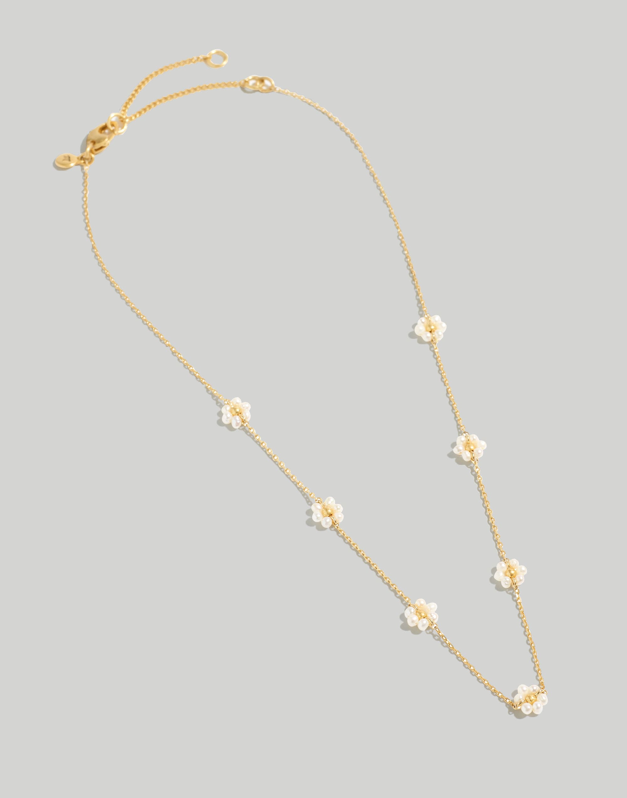 Freshwater Pearl Daisy Choker Necklace