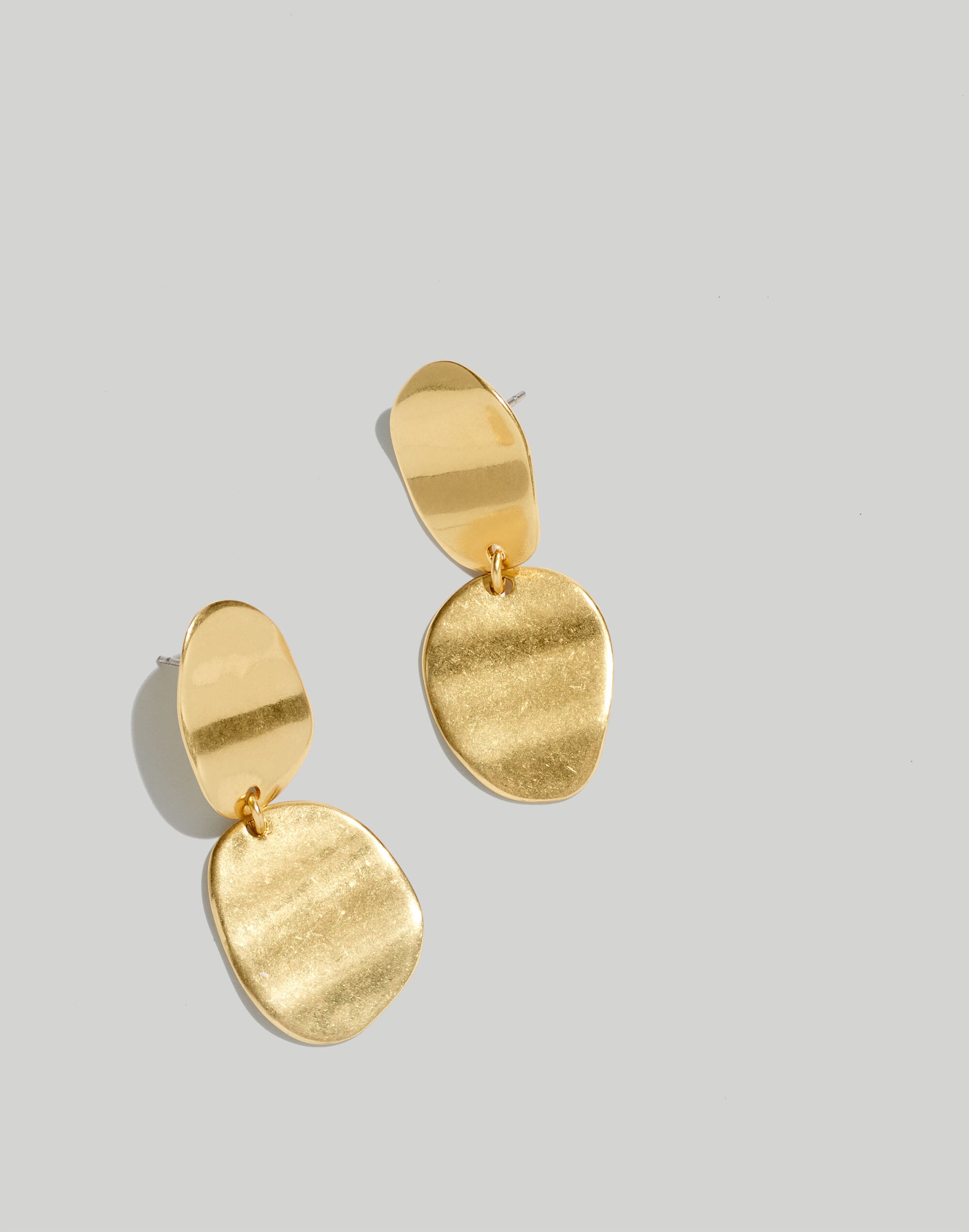 Organic-Shaped Drop Earrings