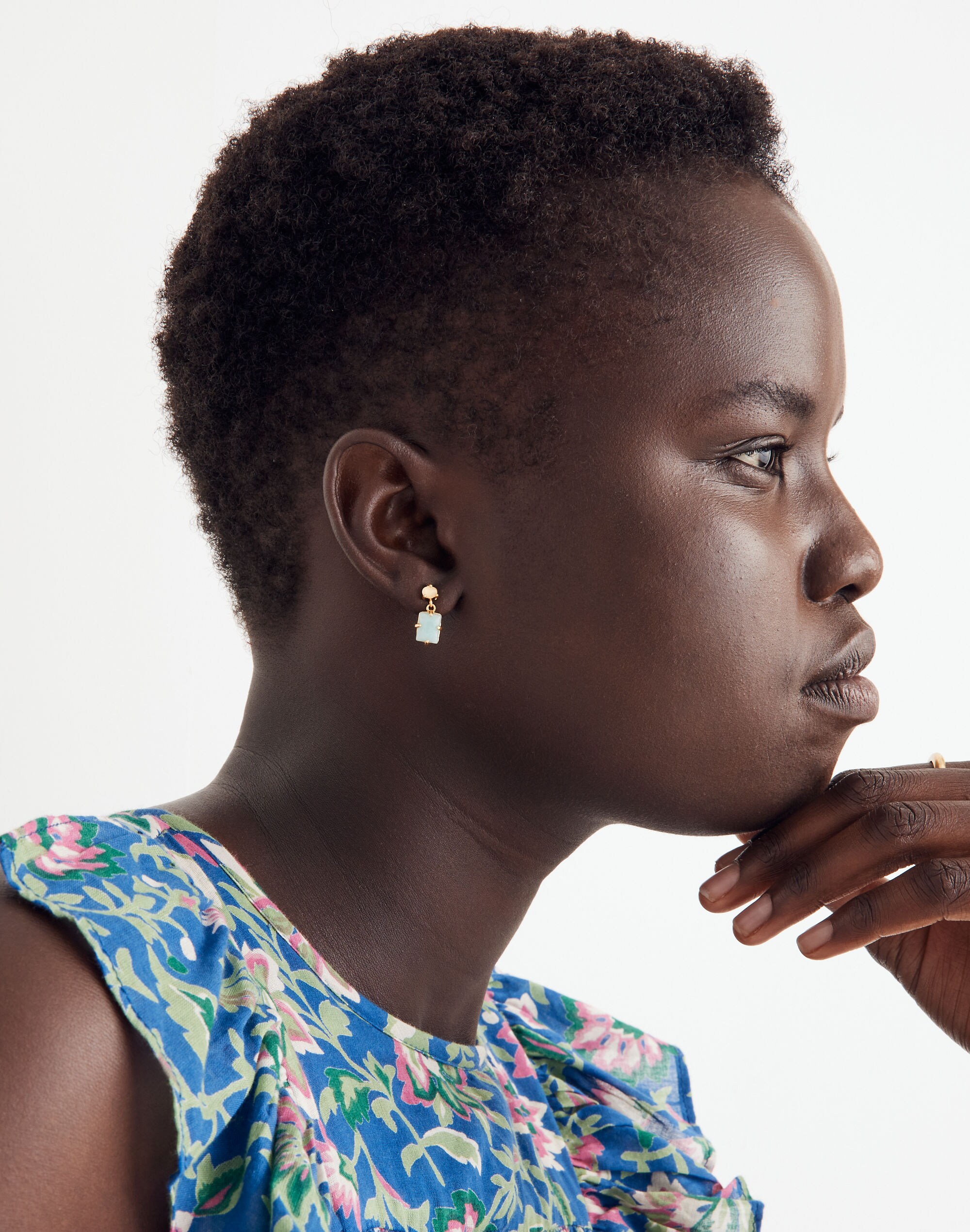 Stone Collection Aquamarine Drop Earrings