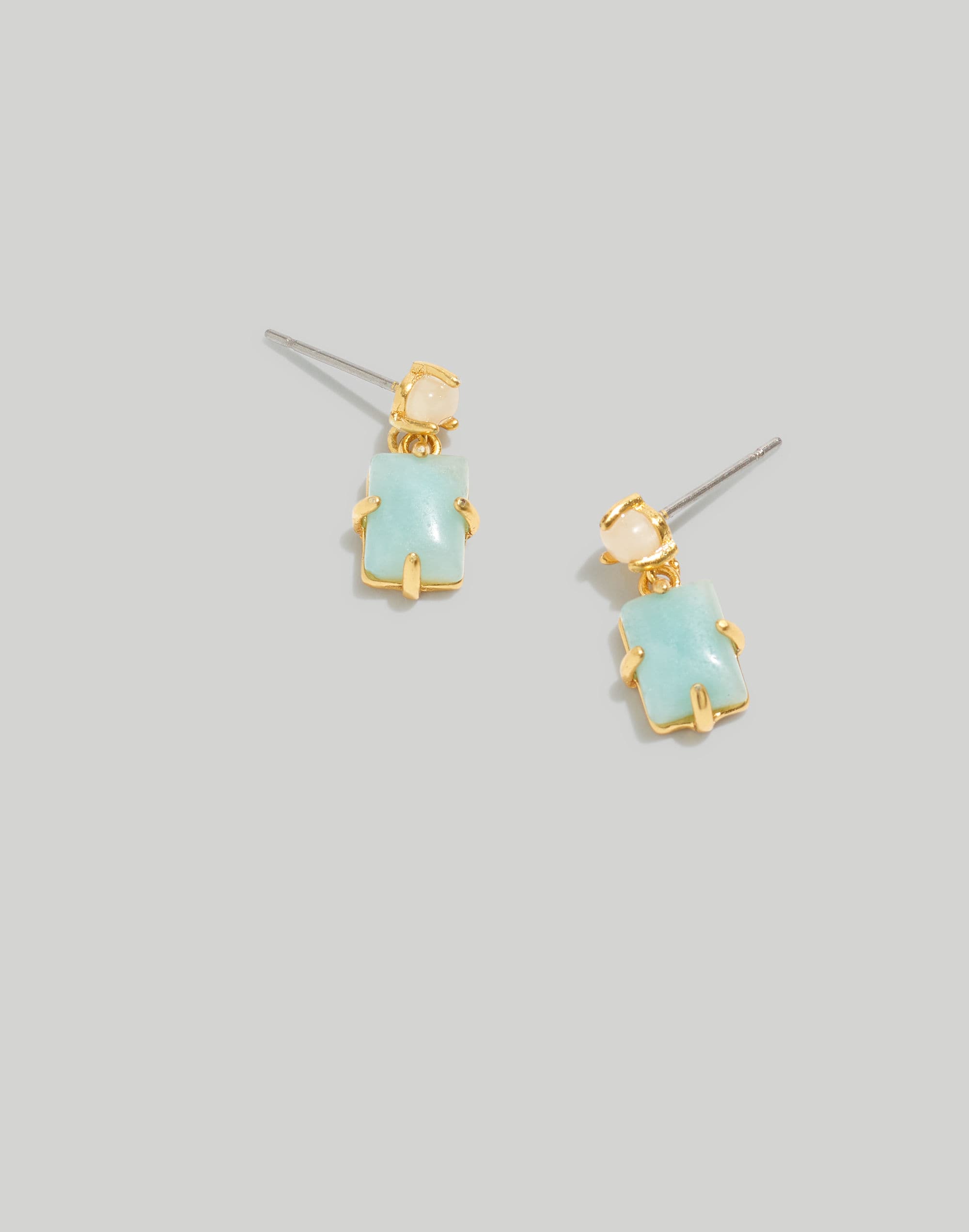 Stone Collection Aquamarine Drop Earrings