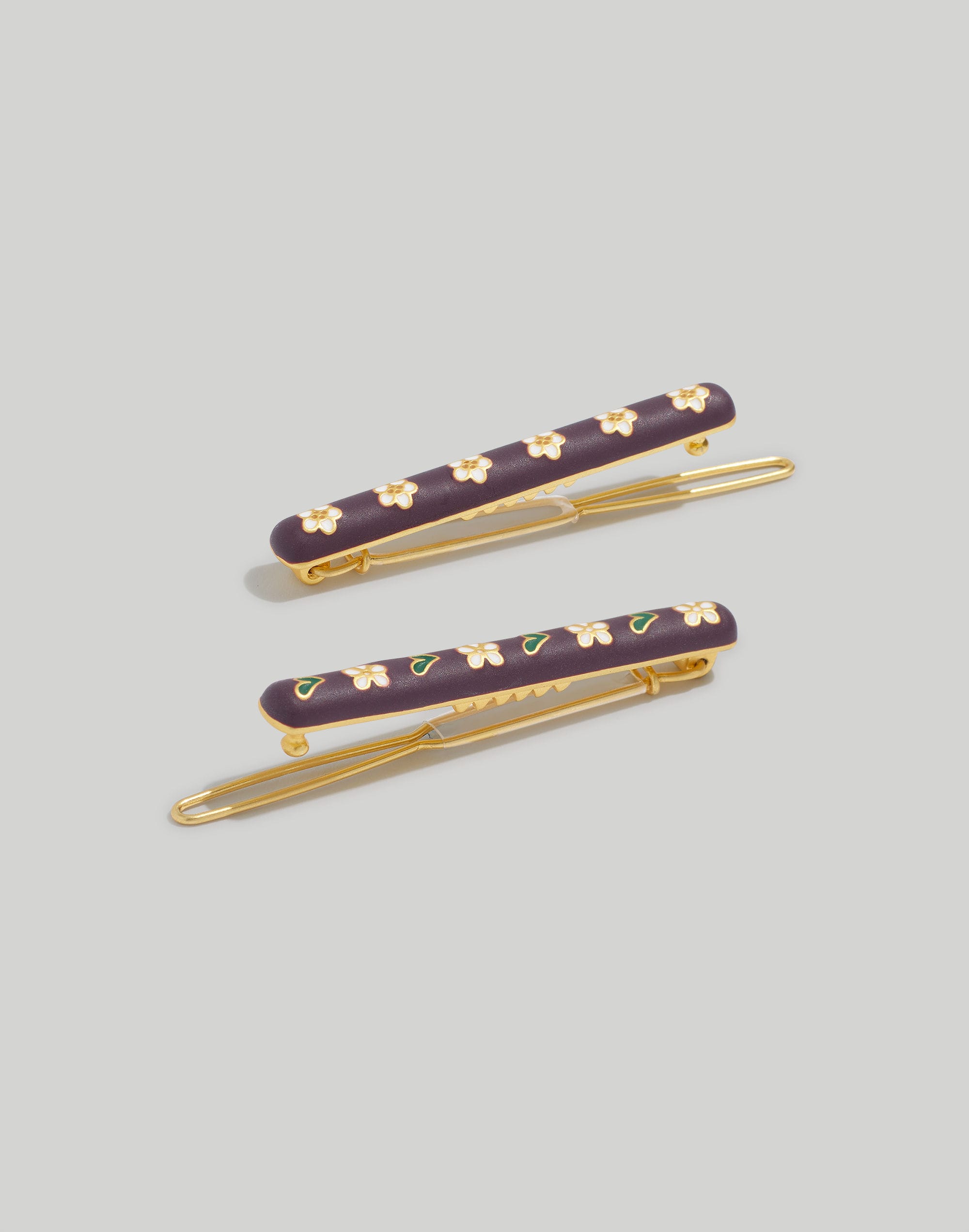Two-Pack Enamel Hair Pins
