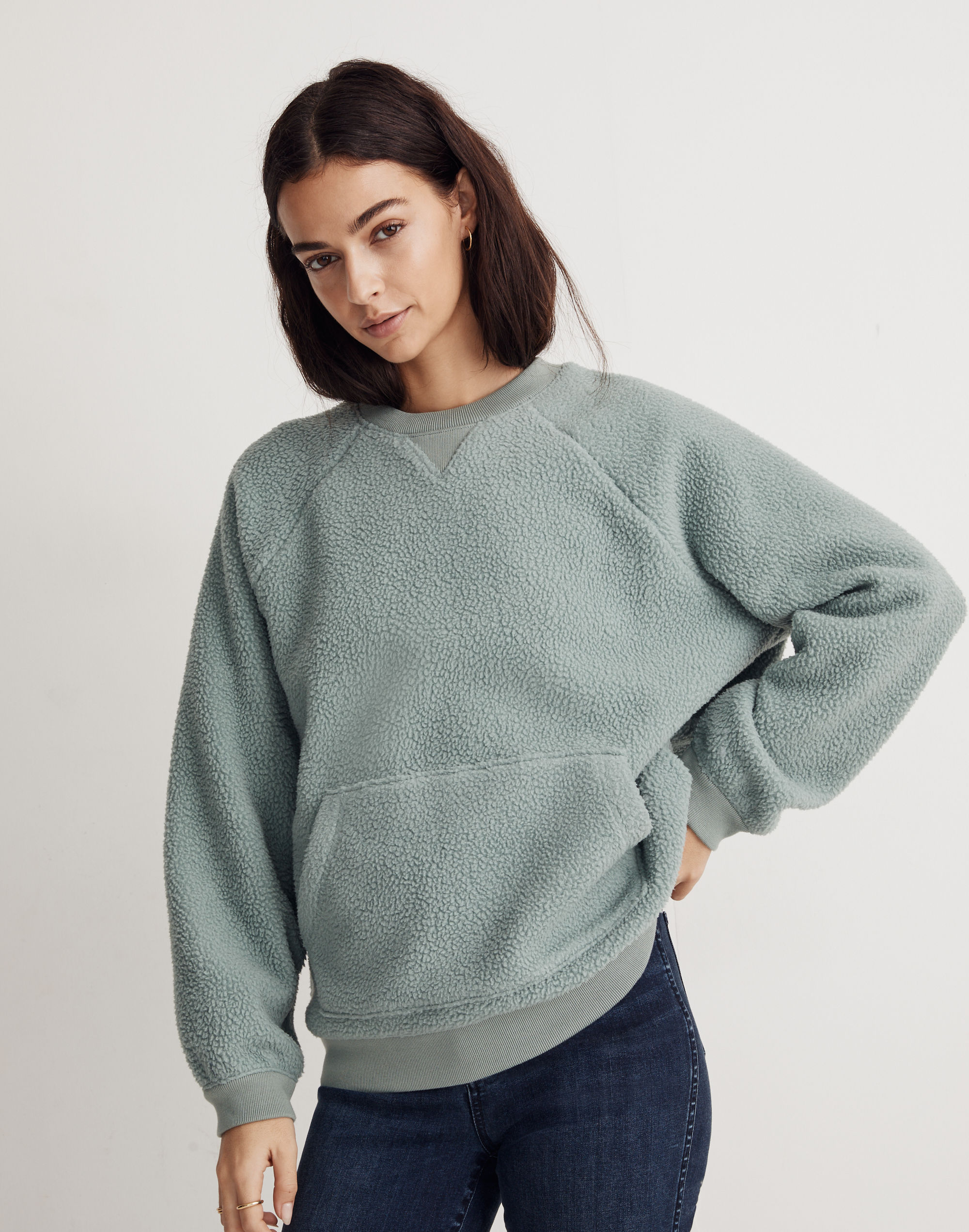 (re)sourced sherpa sweatshirt
