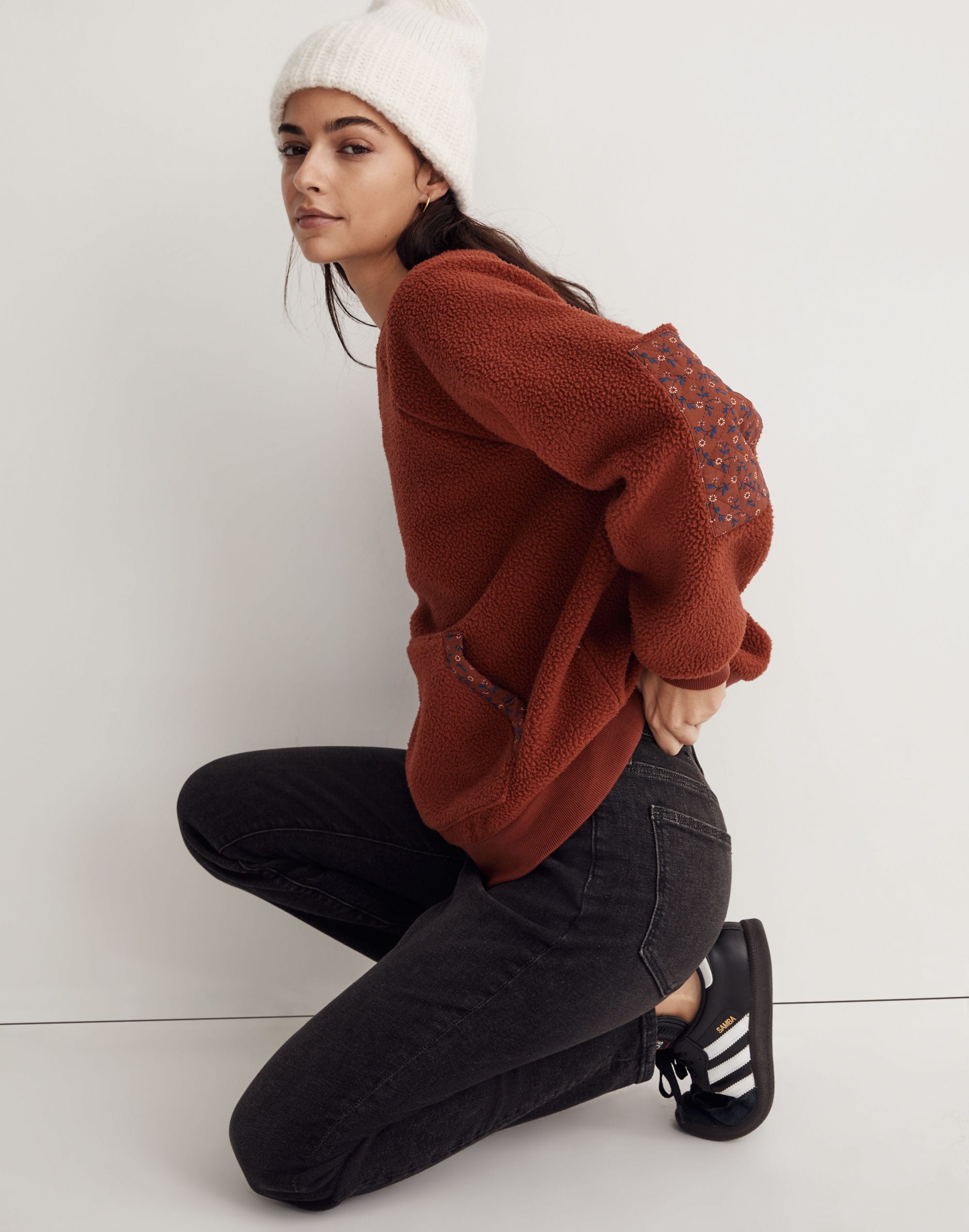 (Re)sourced Sherpa Sweatshirt: Quilted Edition