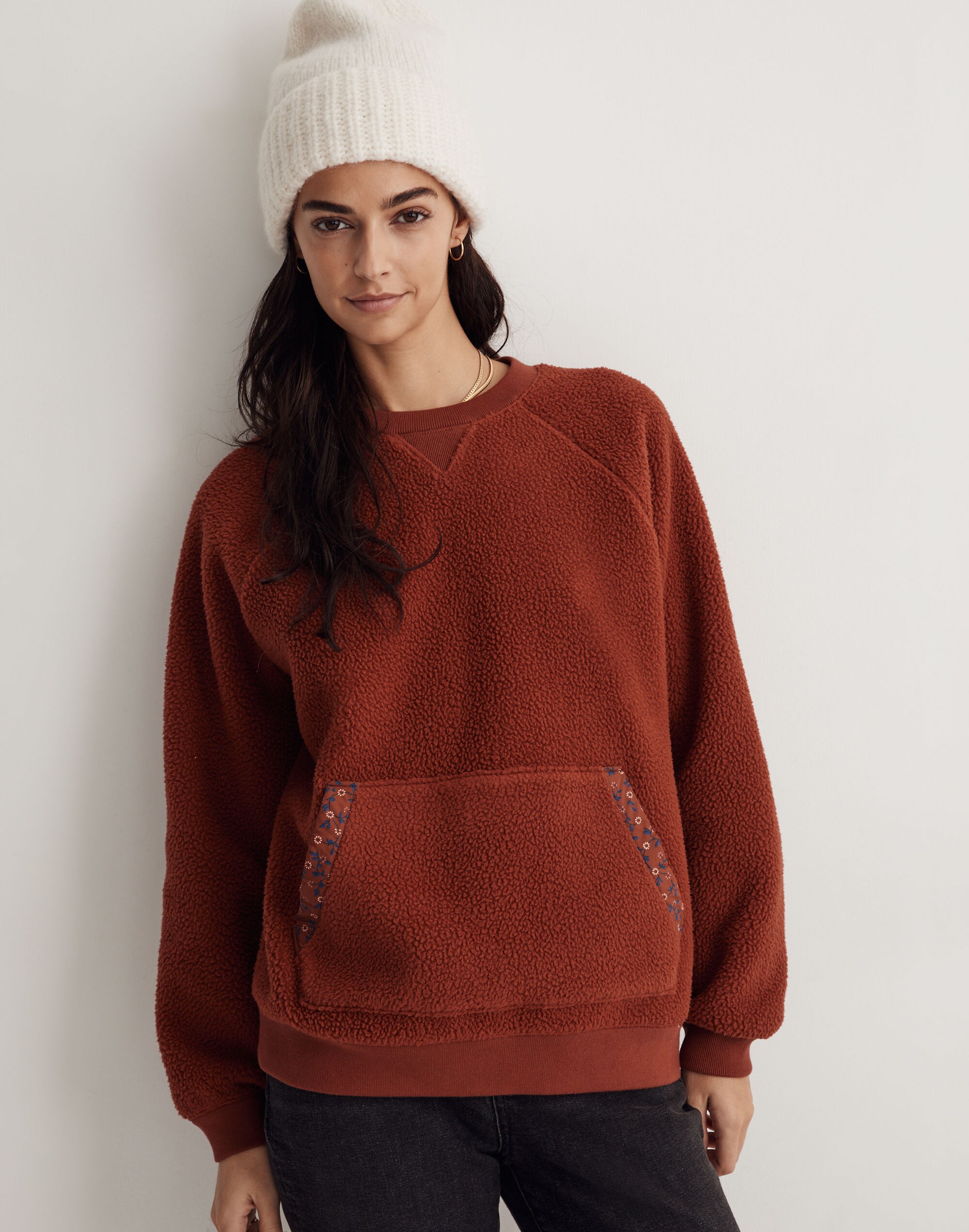 (Re)sourced Sherpa Sweatshirt: Quilted Edition