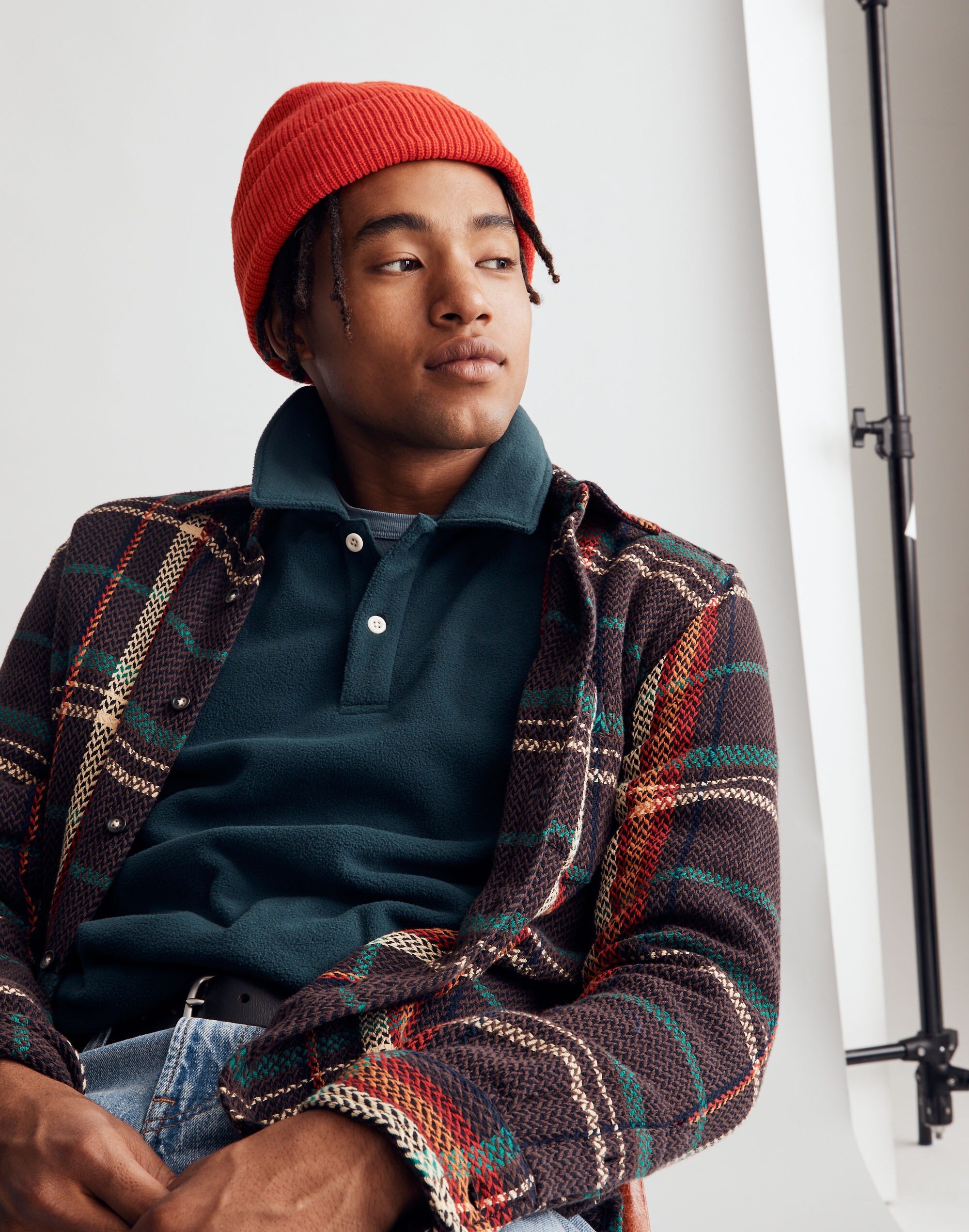 Corridor&reg; Acid Plaid Long-Sleeve Shirt