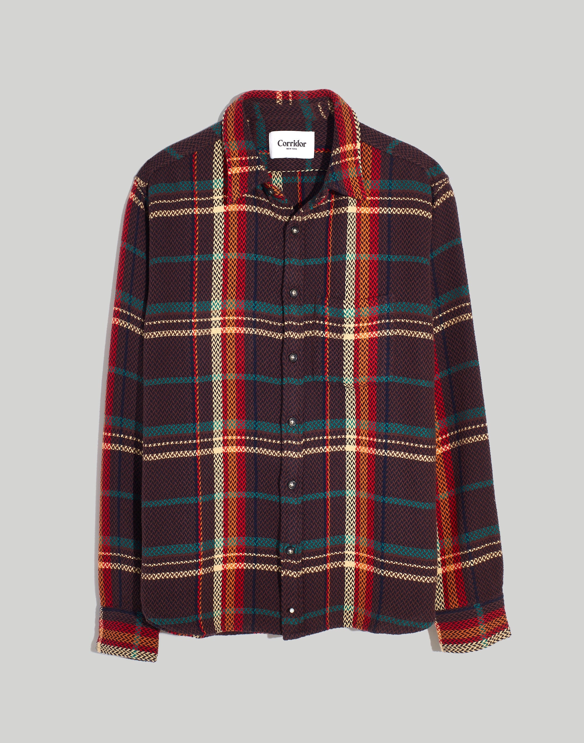 Corridor&reg; Acid Plaid Long-Sleeve Shirt