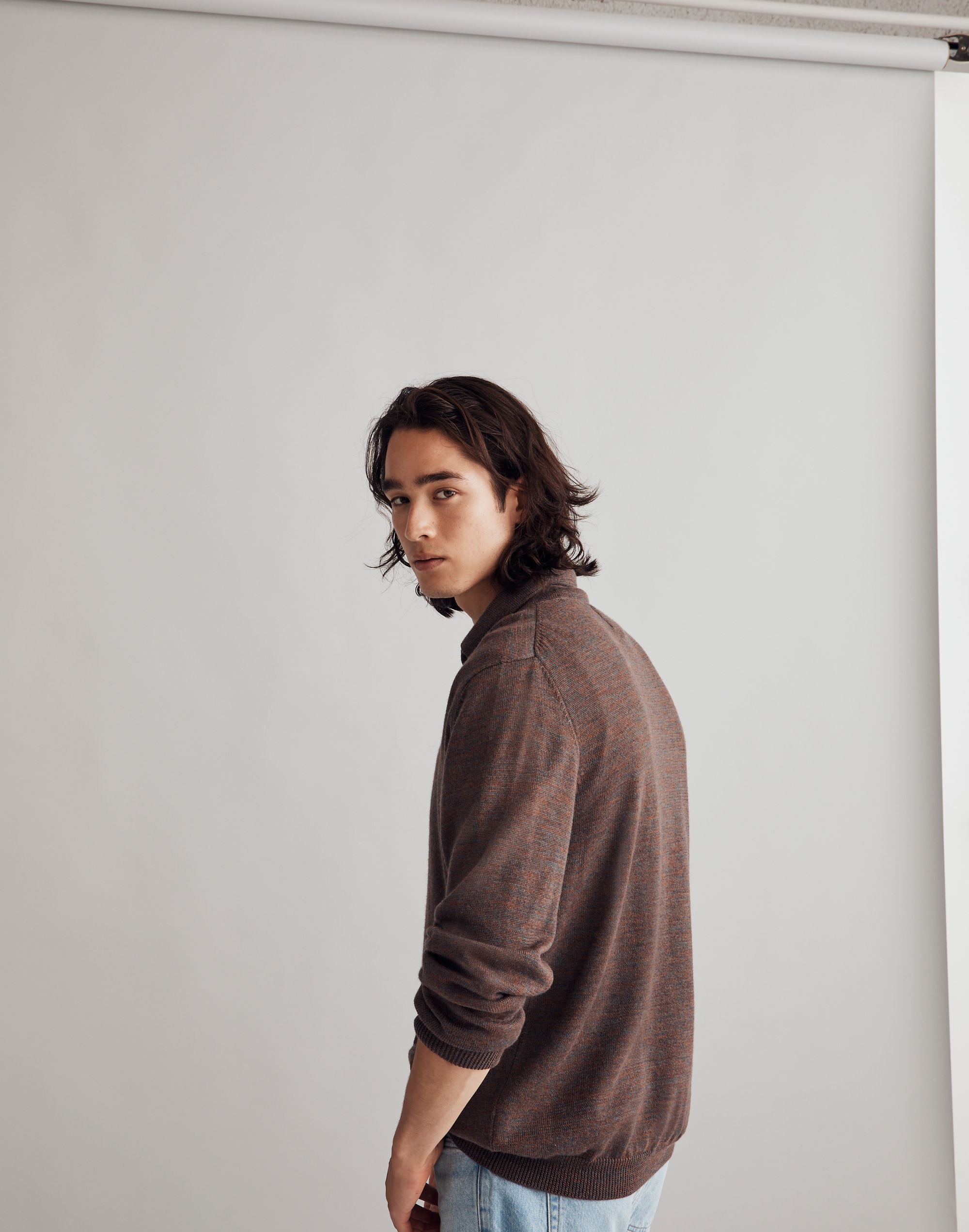 Corridor&reg; Merino Wool Long-Sleeve Polo Sweater