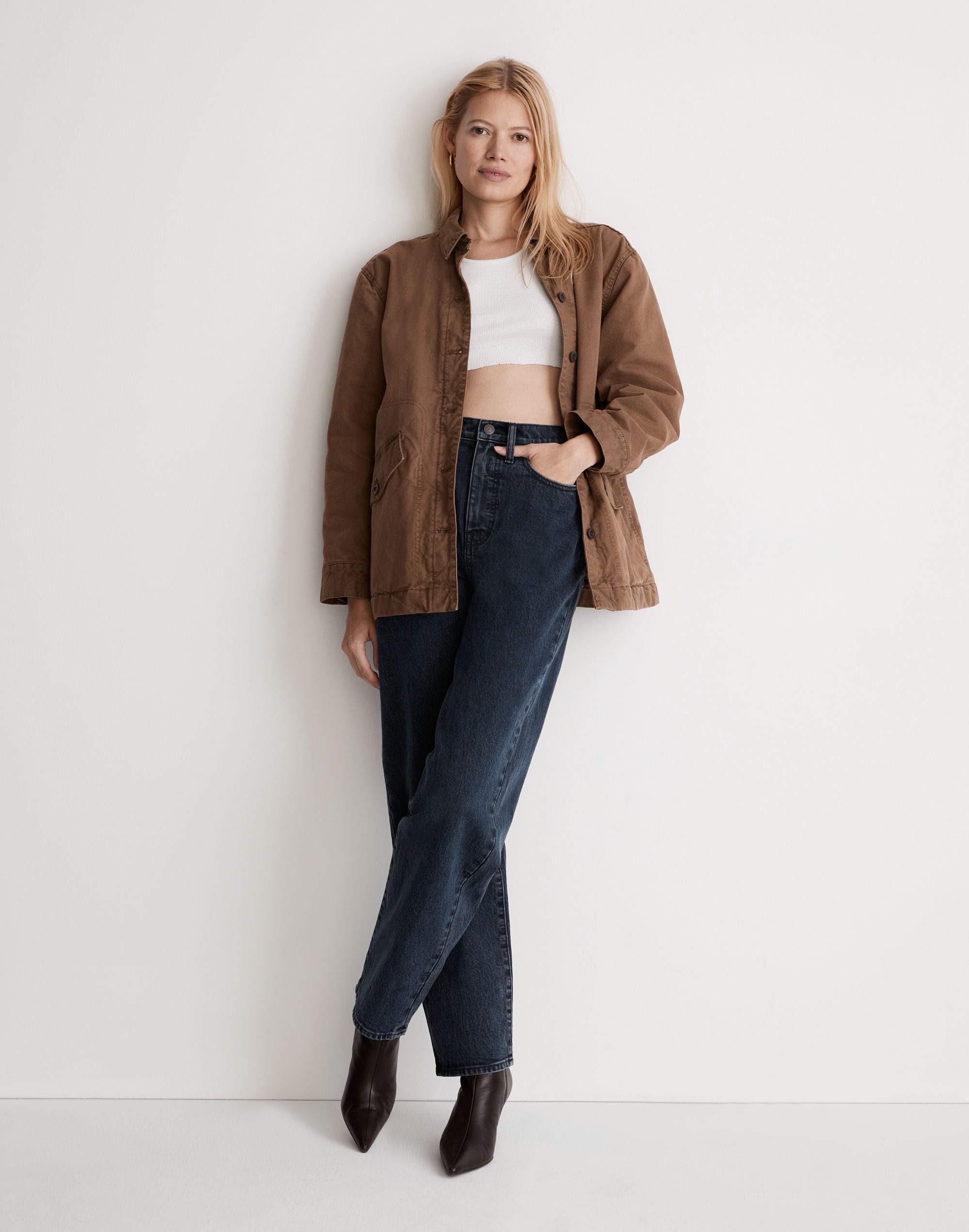 garment-dyed crockett canvas jacket