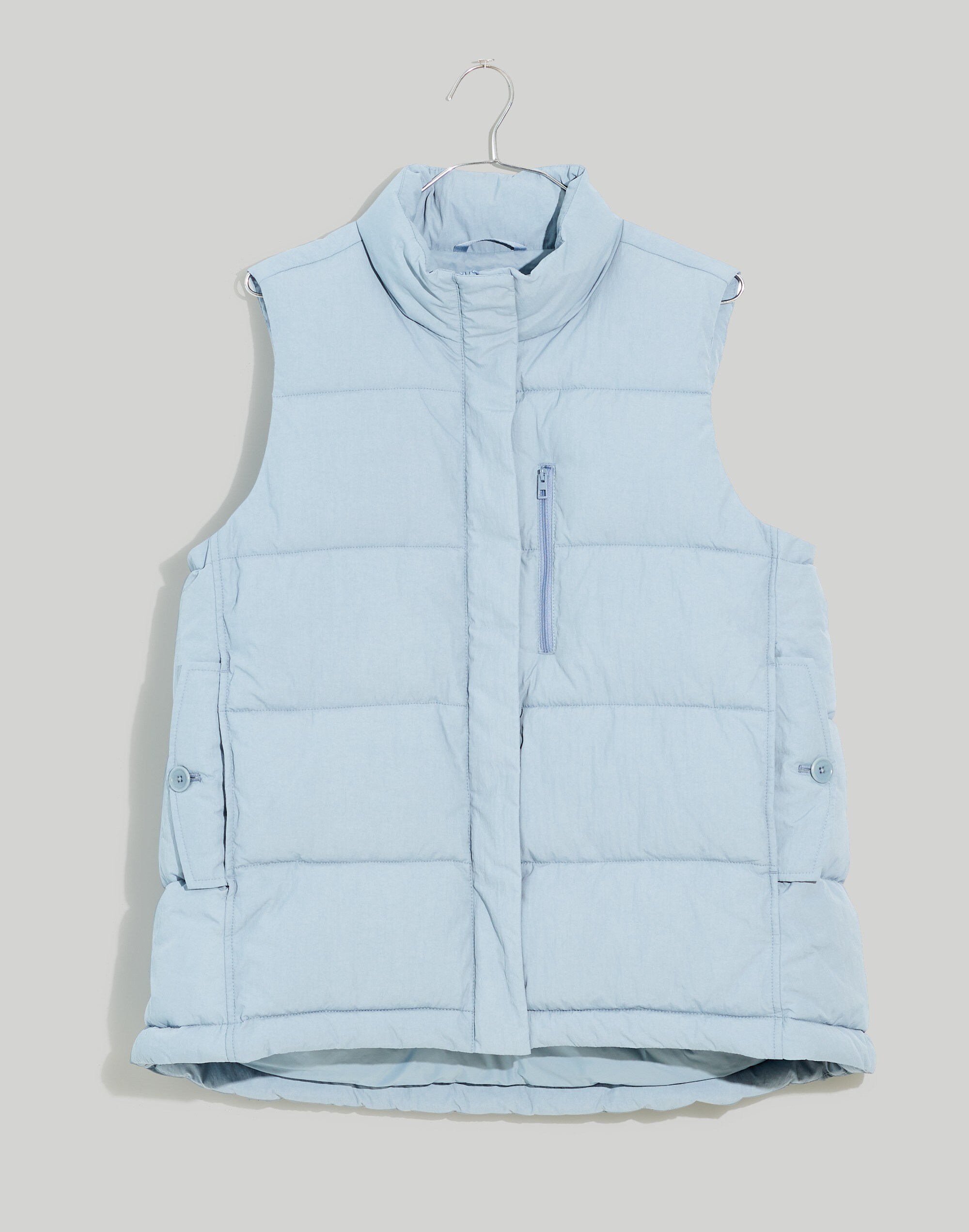 Textured Nylon Puffer Vest