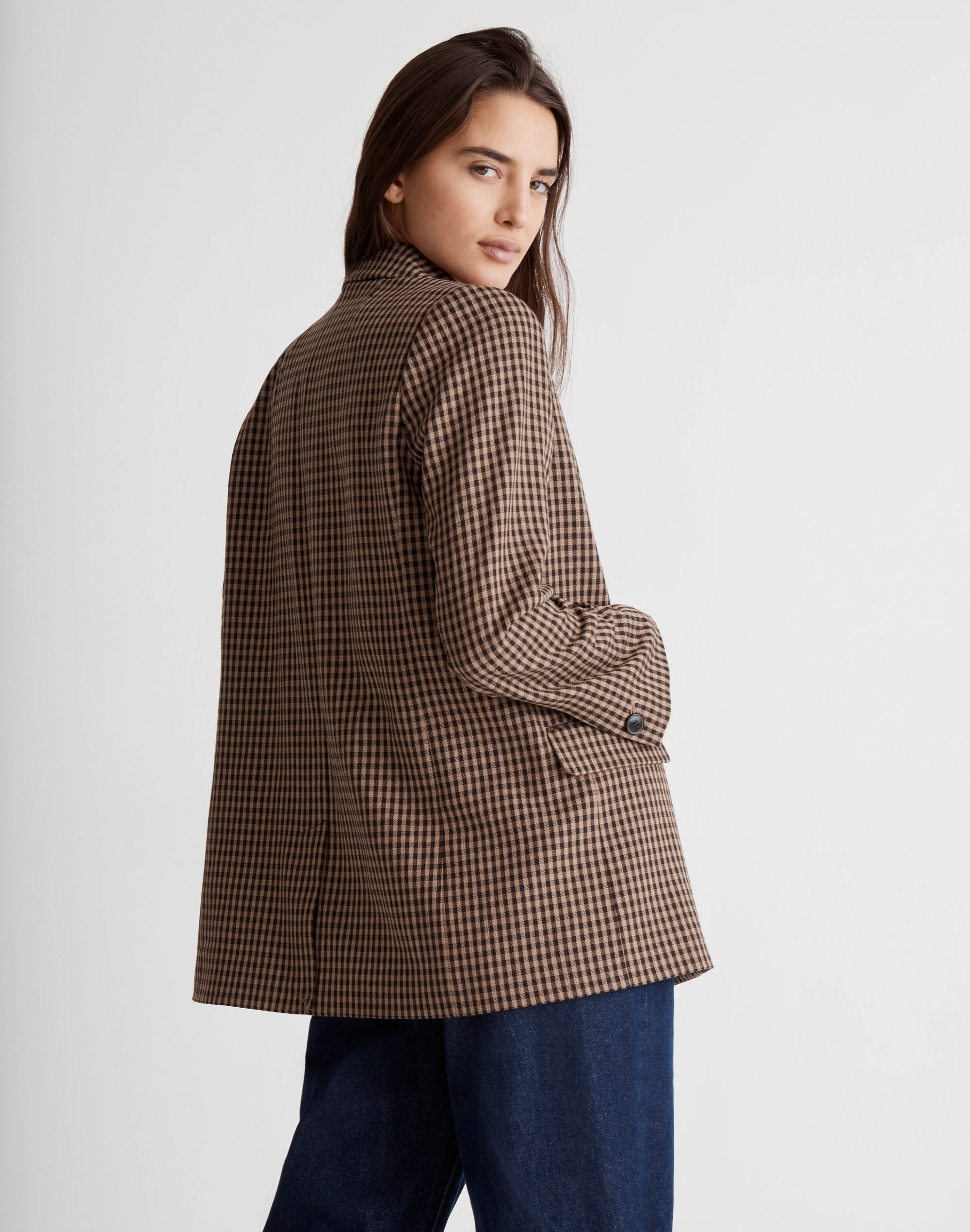 Caldwell Double-Breasted Blazer in Lyden Plaid