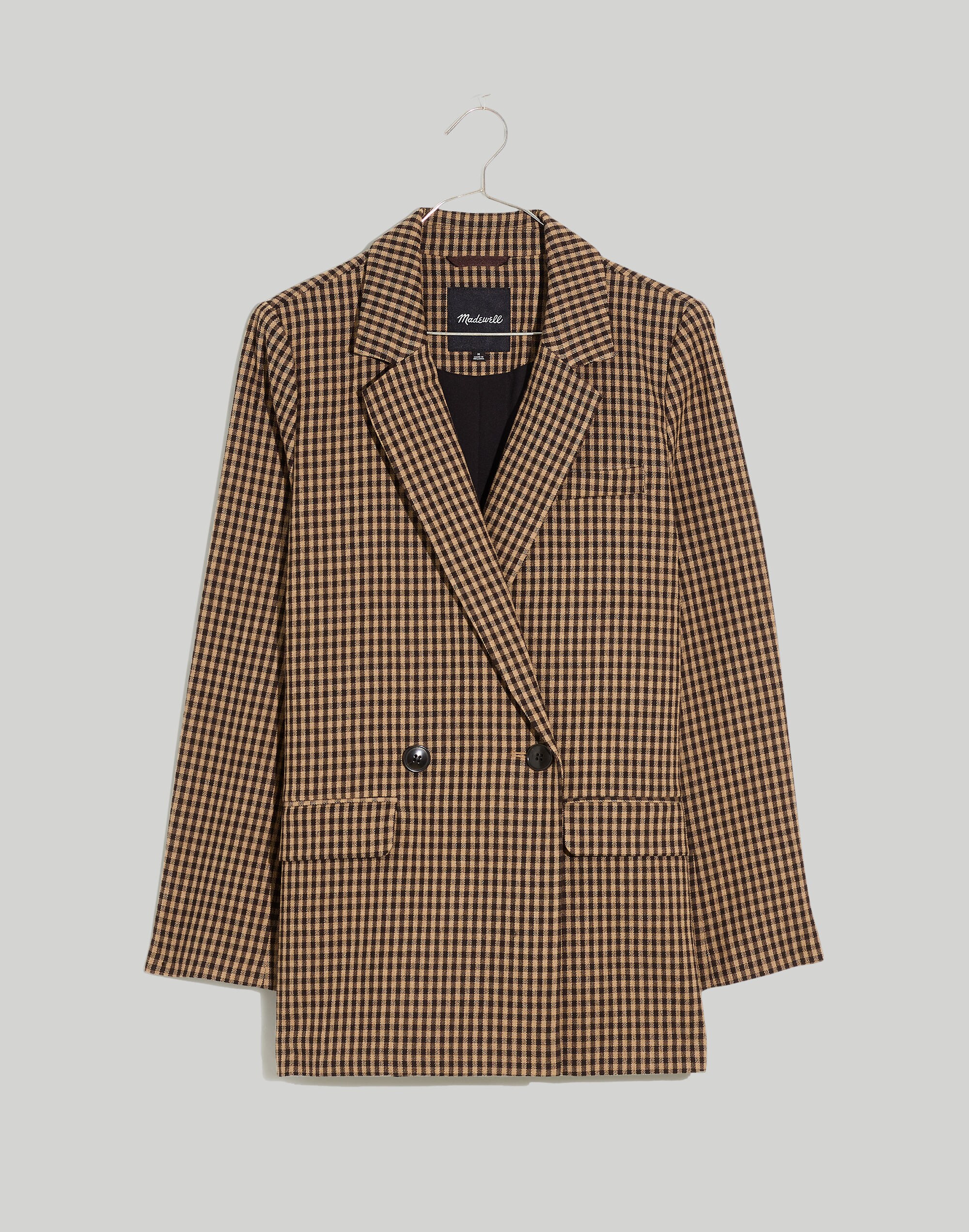 Caldwell Double-Breasted Blazer in Lyden Plaid