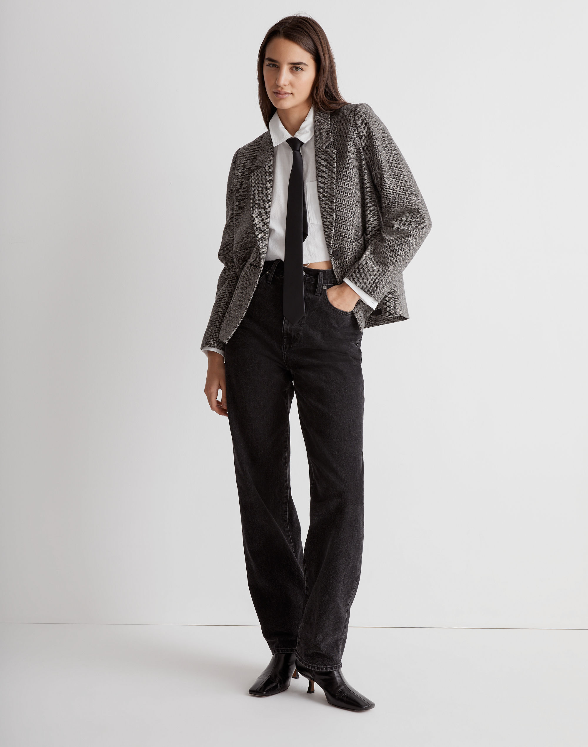 crop dorset blazer