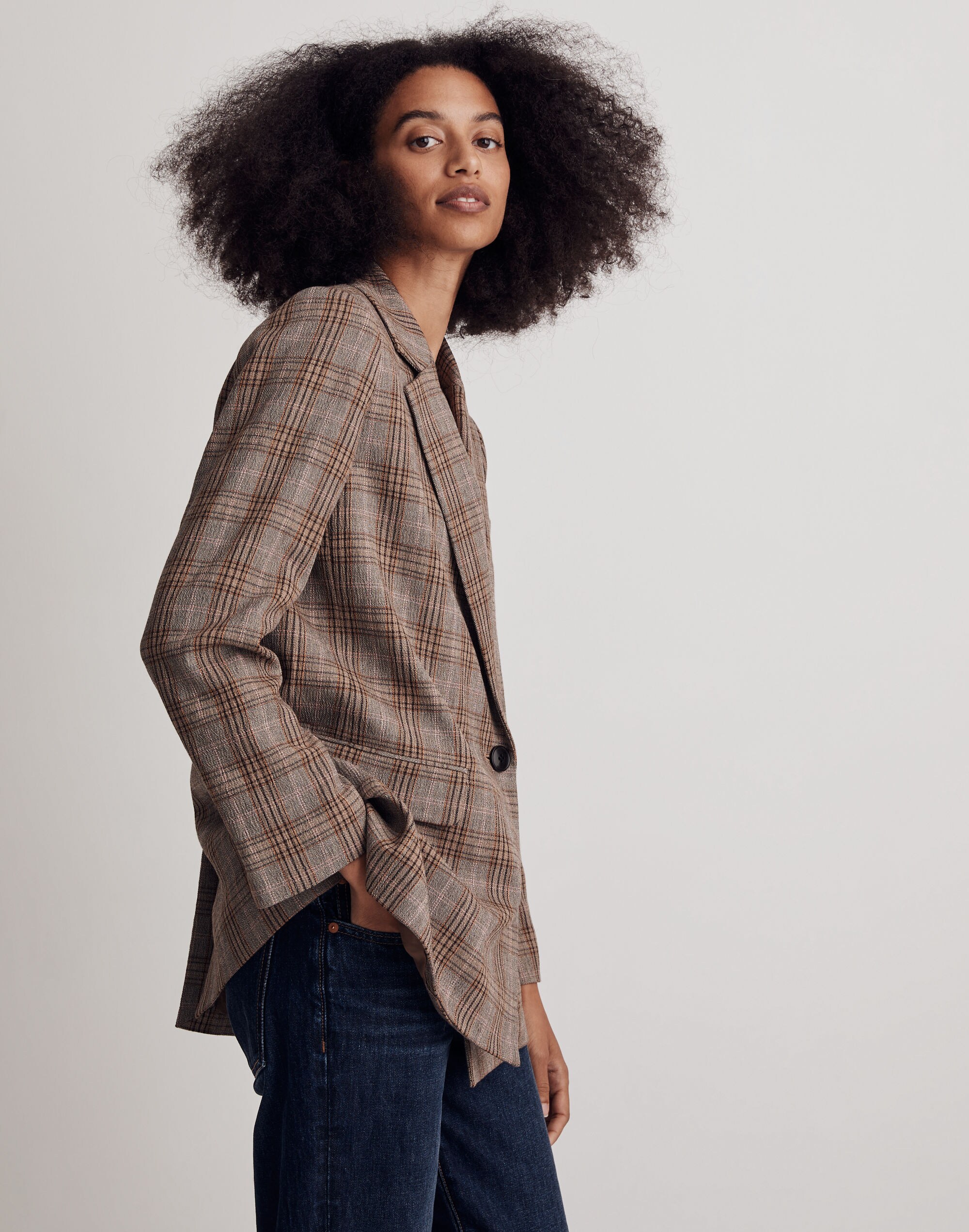 Caldwell Double-Breasted Blazer in Wardlow Plaid