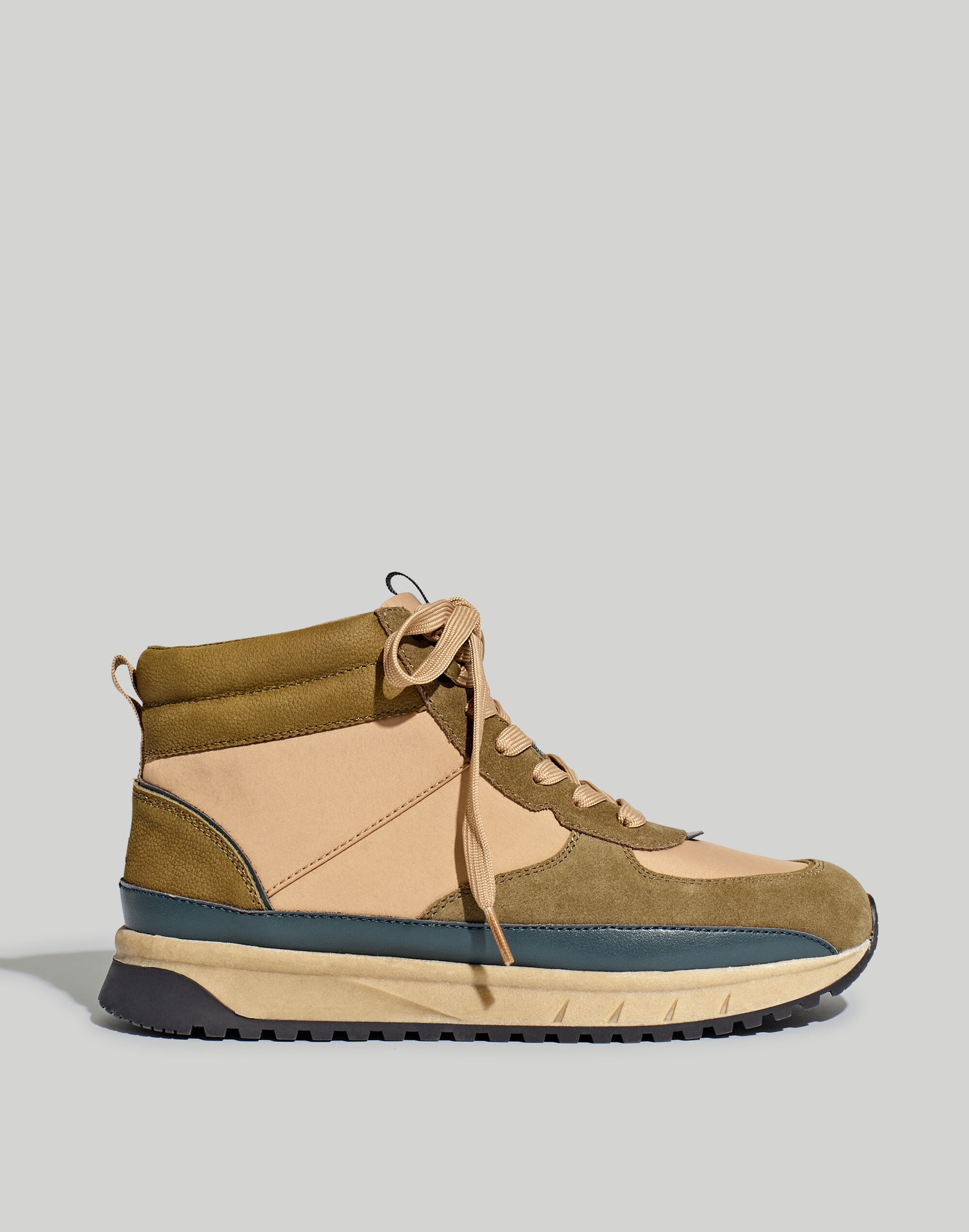 The Sneaker Boot in Nylon and Suede