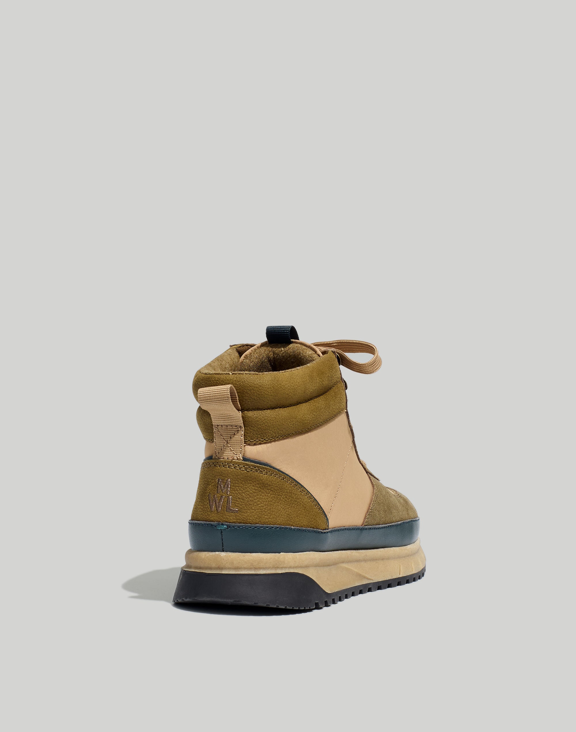 The Sneaker Boot in Nylon and Suede