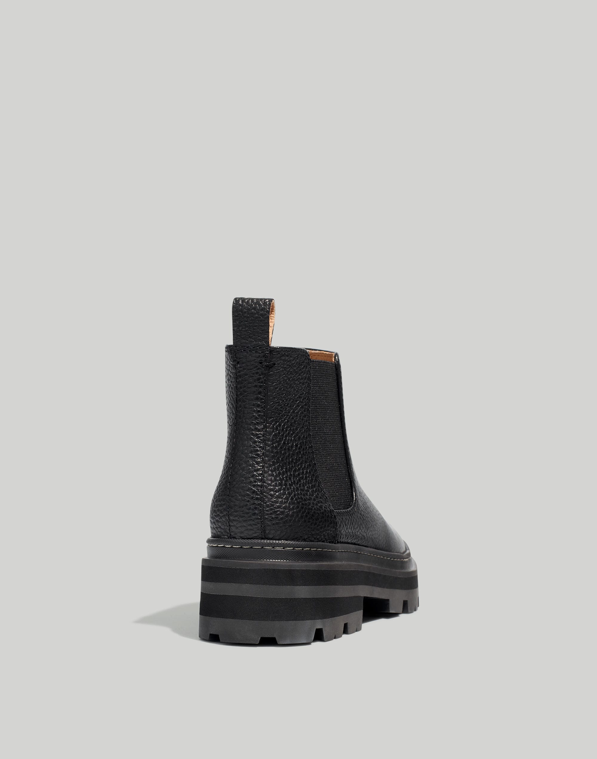 The Mariam Chelsea Boot in Pebbled Leather
