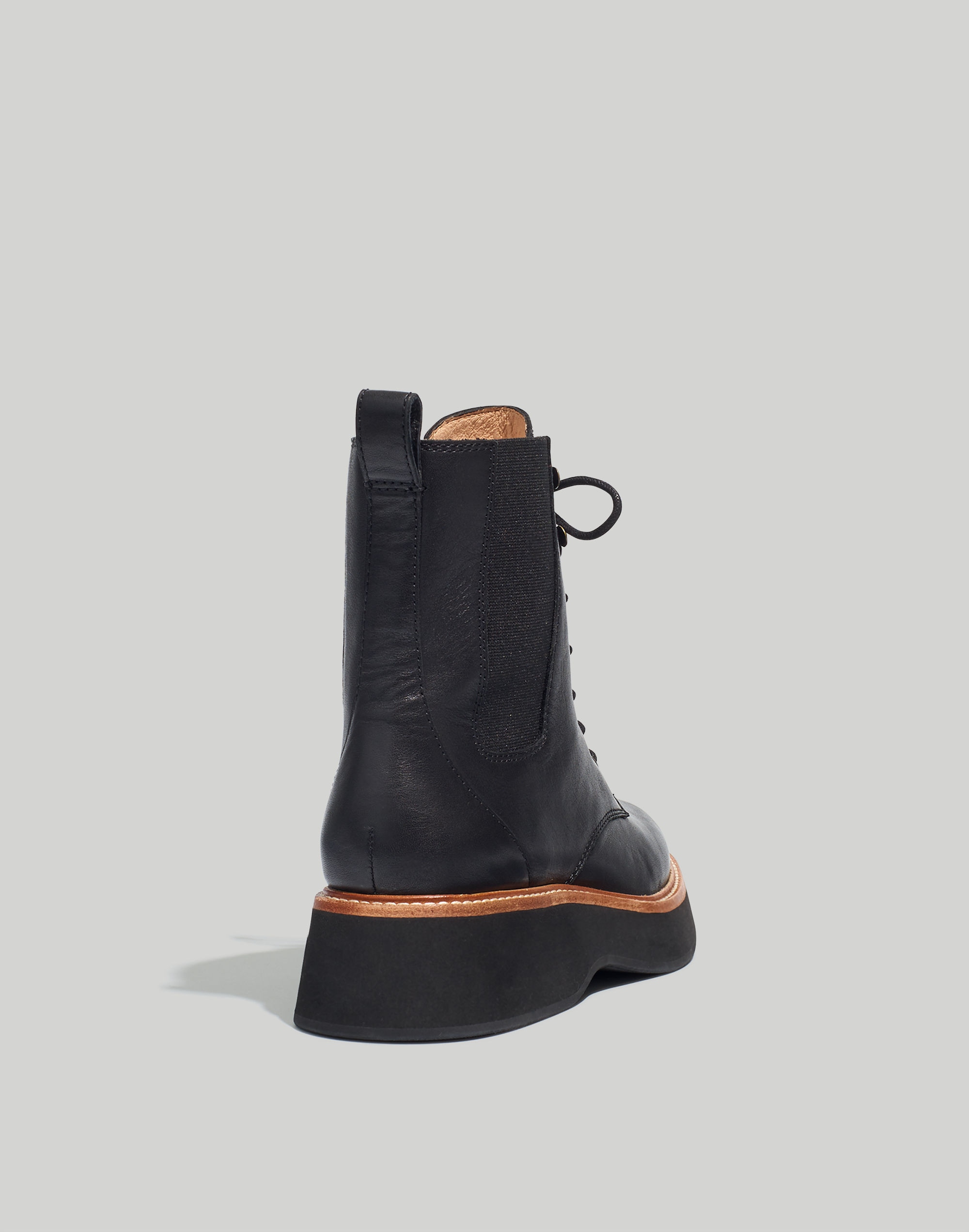 The Helen Platform Chelsea Boot in Leather