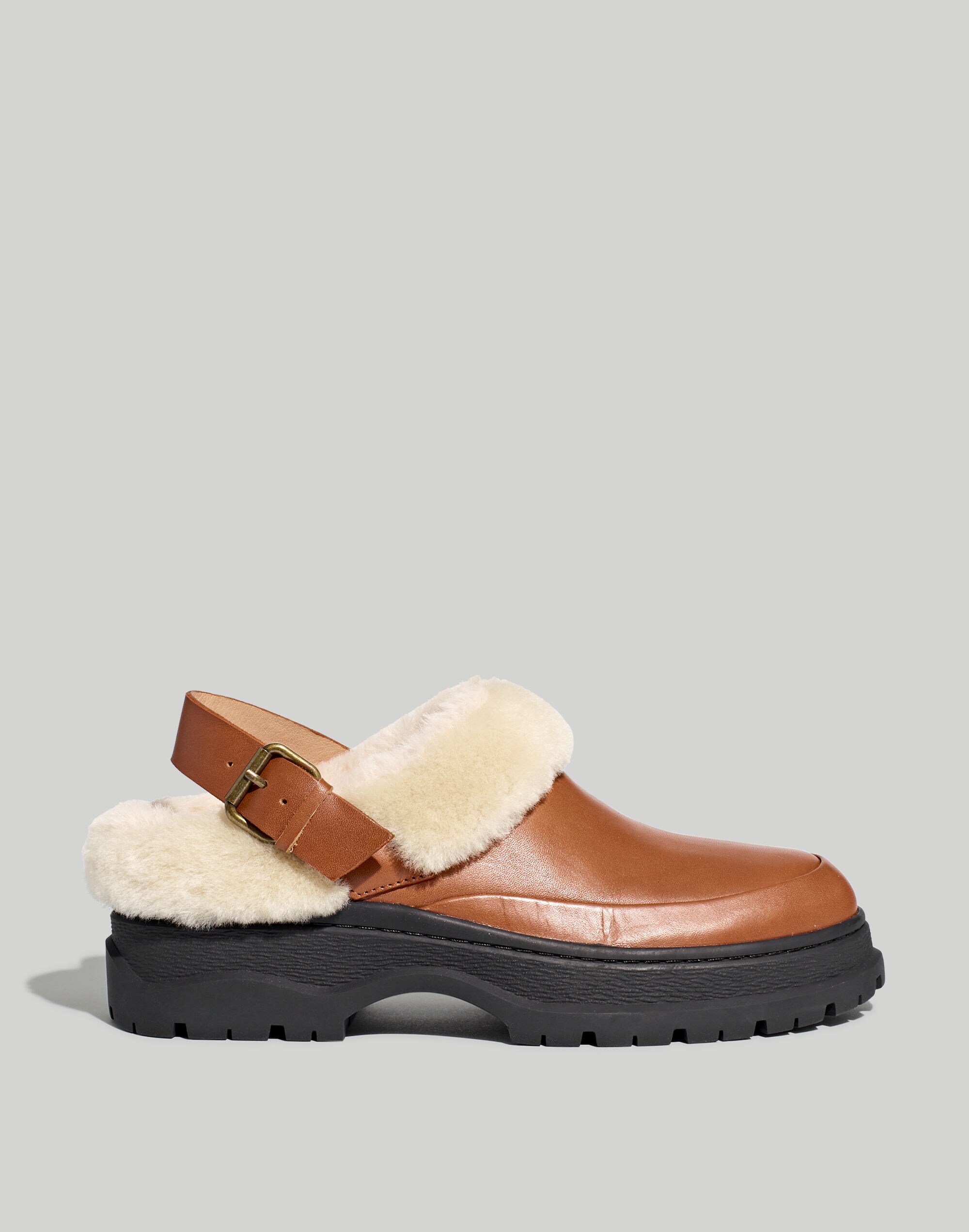The Shearling Sigrid Slingback Mule
