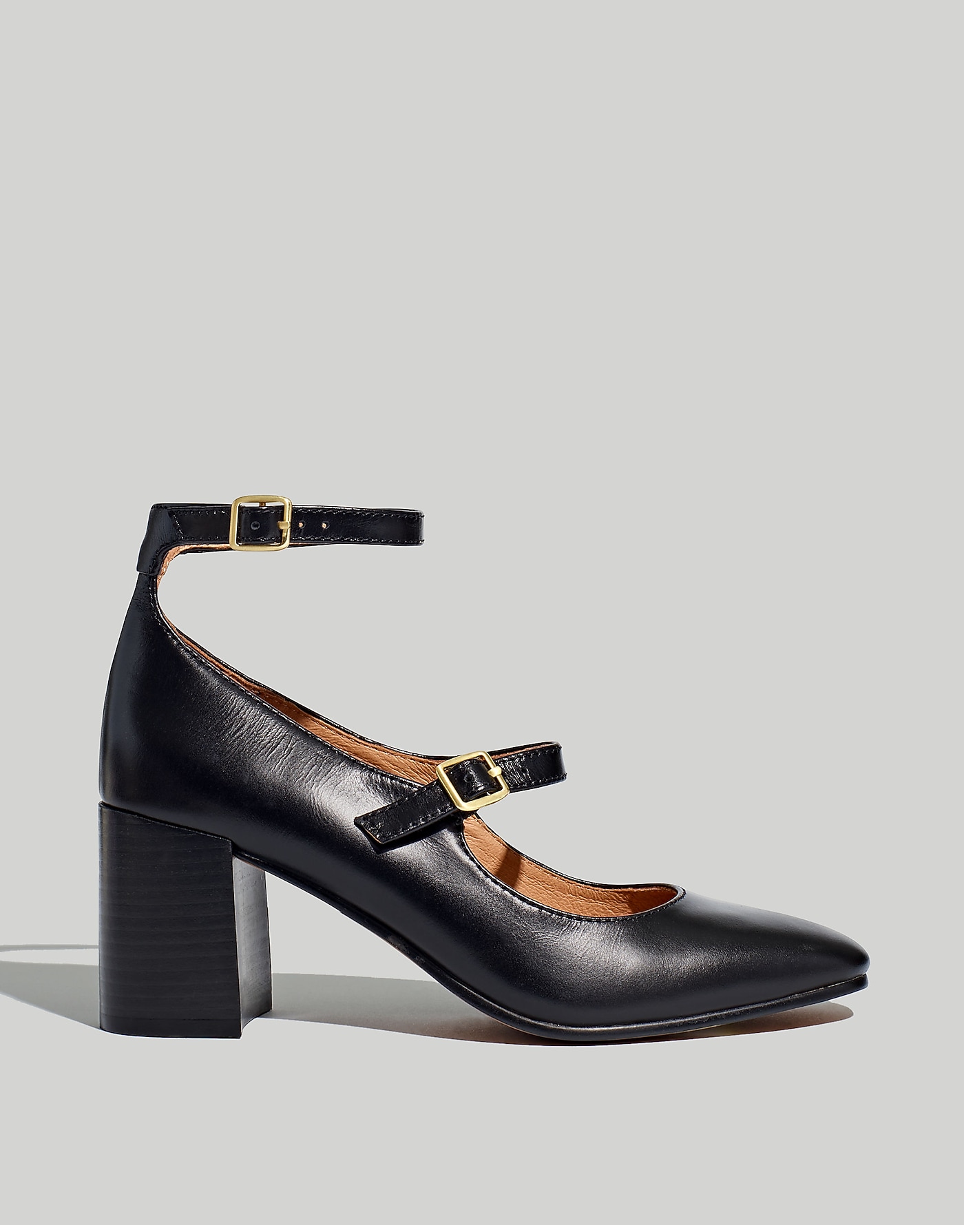 The Maddie Heeled Mary Jane in Leather Madewell in 2024 Mary jane heels Mary janes Heels