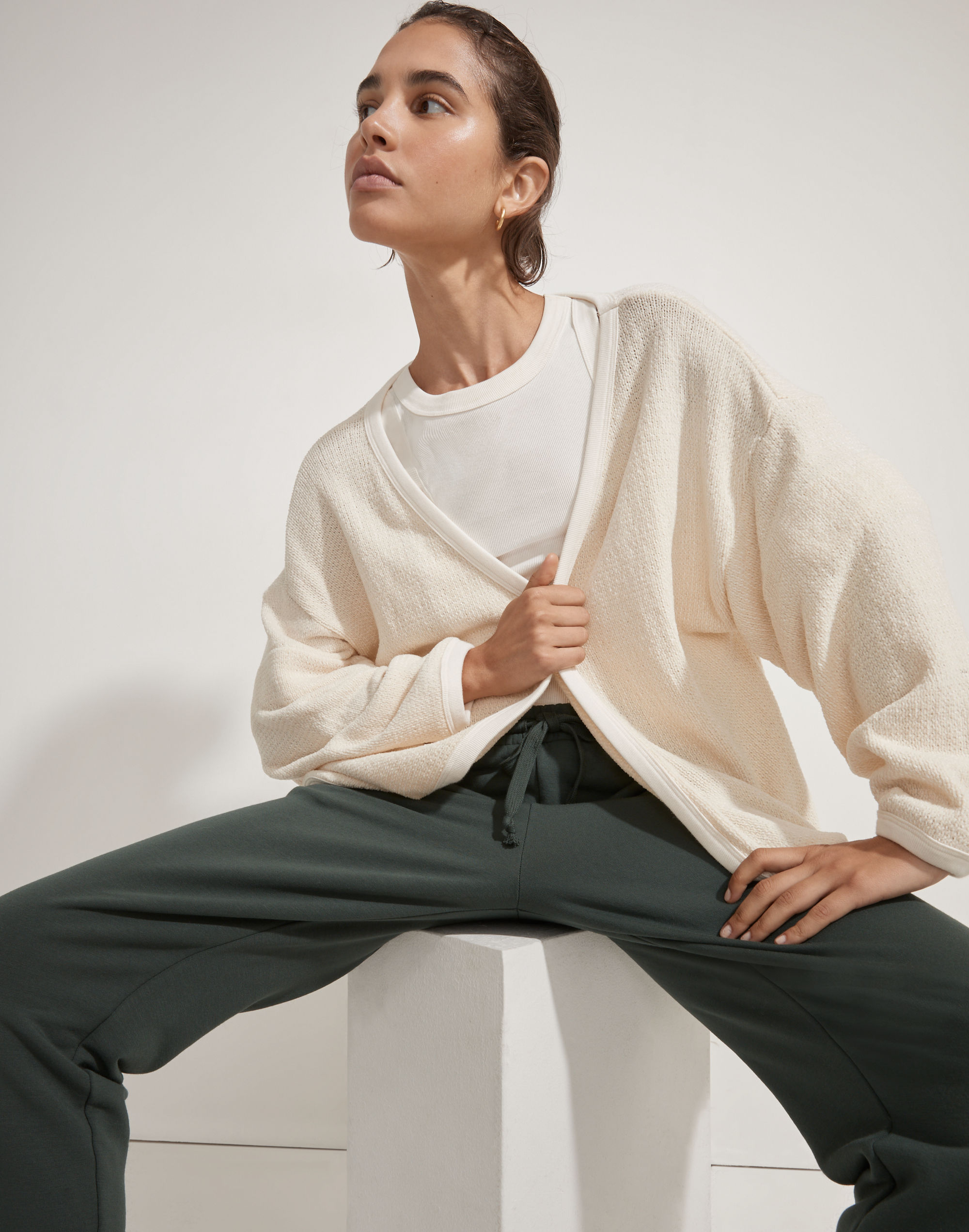 Donni Chenille Crop Cardigan