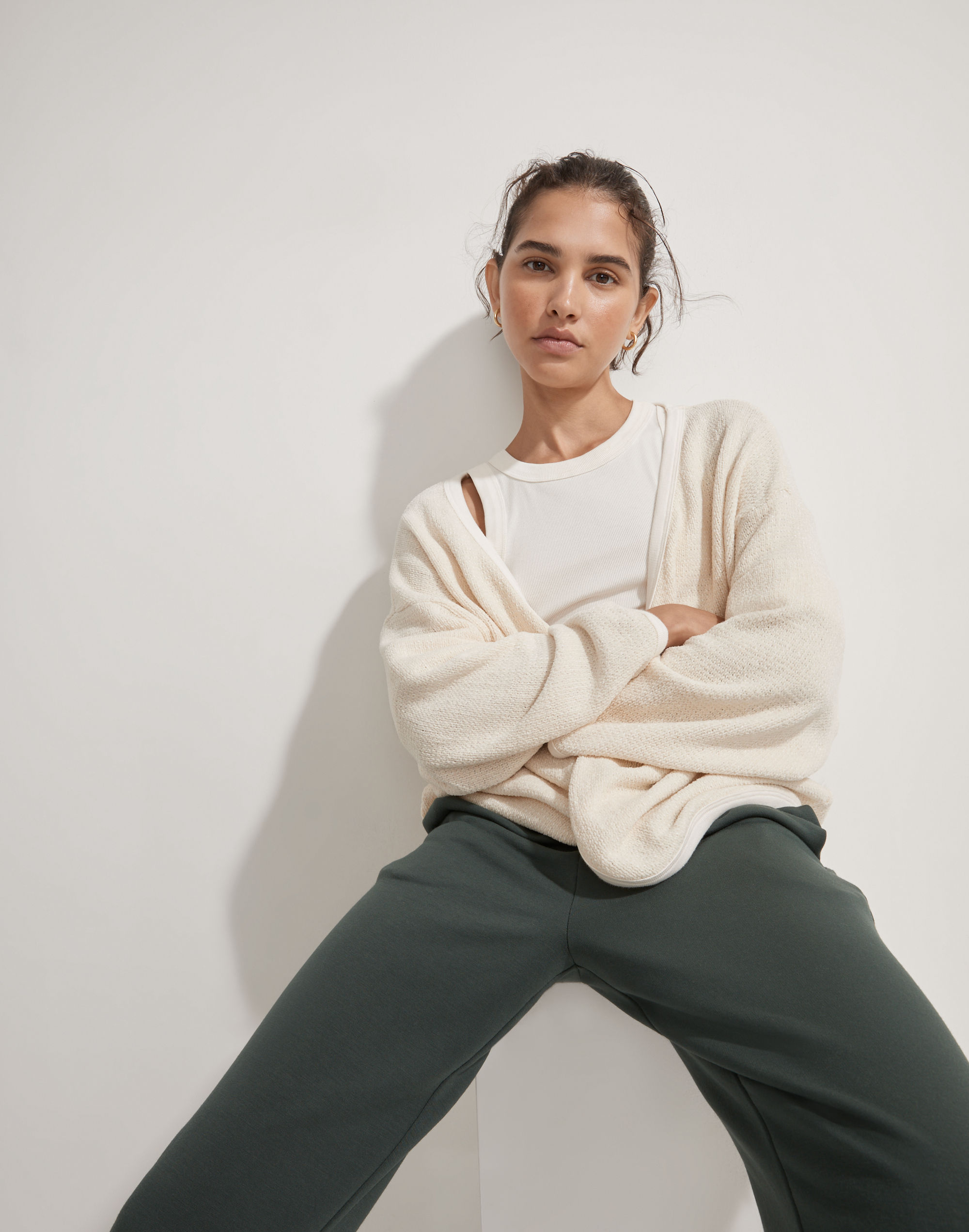 Donni Chenille Crop Cardigan