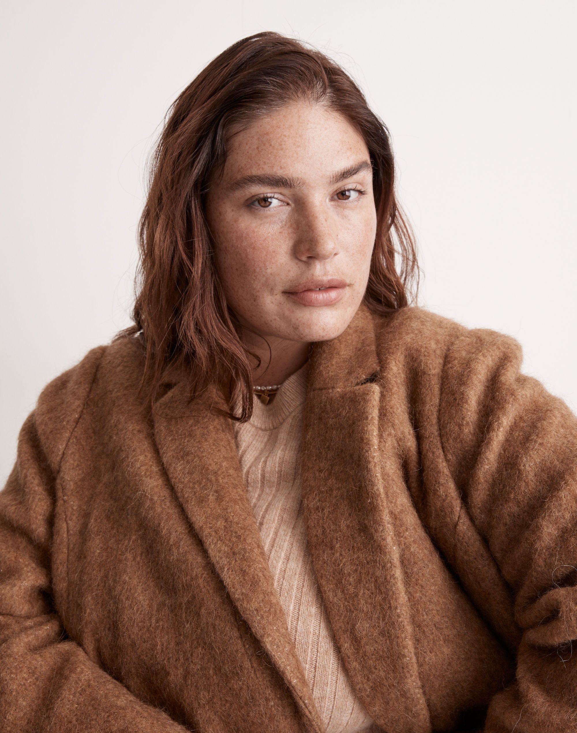 Plus Boucl&eacute; Larsen Blazer