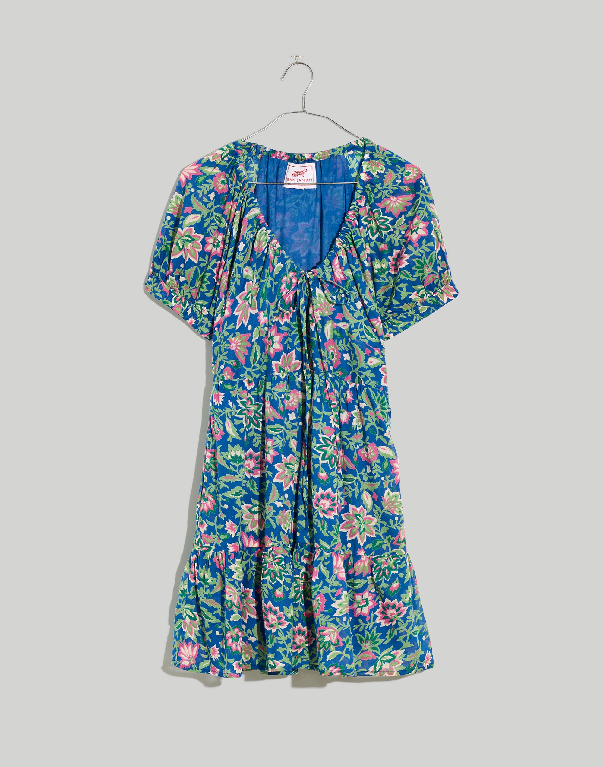 Banjanan Voile Artemis Dress in Surf Floral