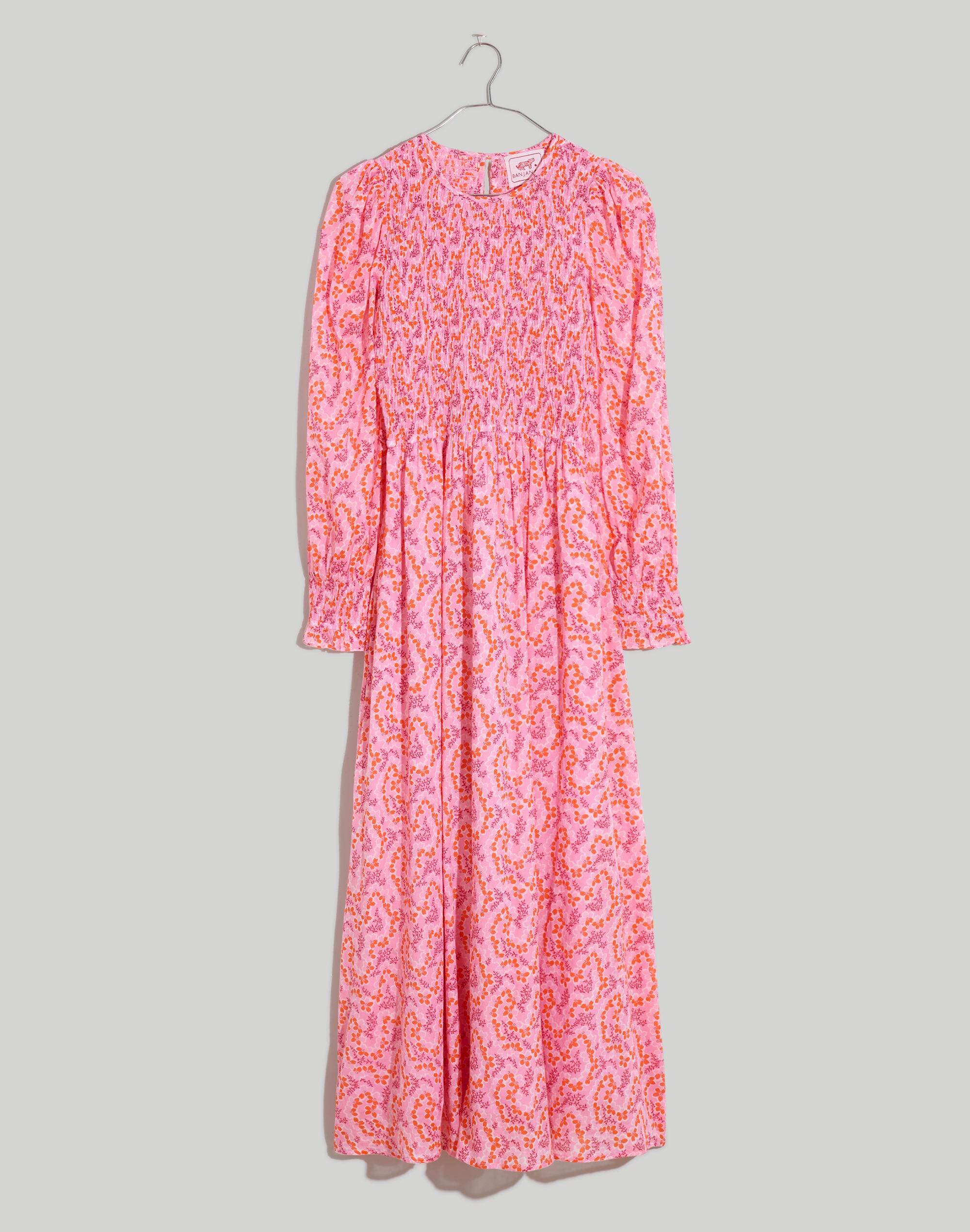 Banjanan Voile Flicker Dress in Peony Floral