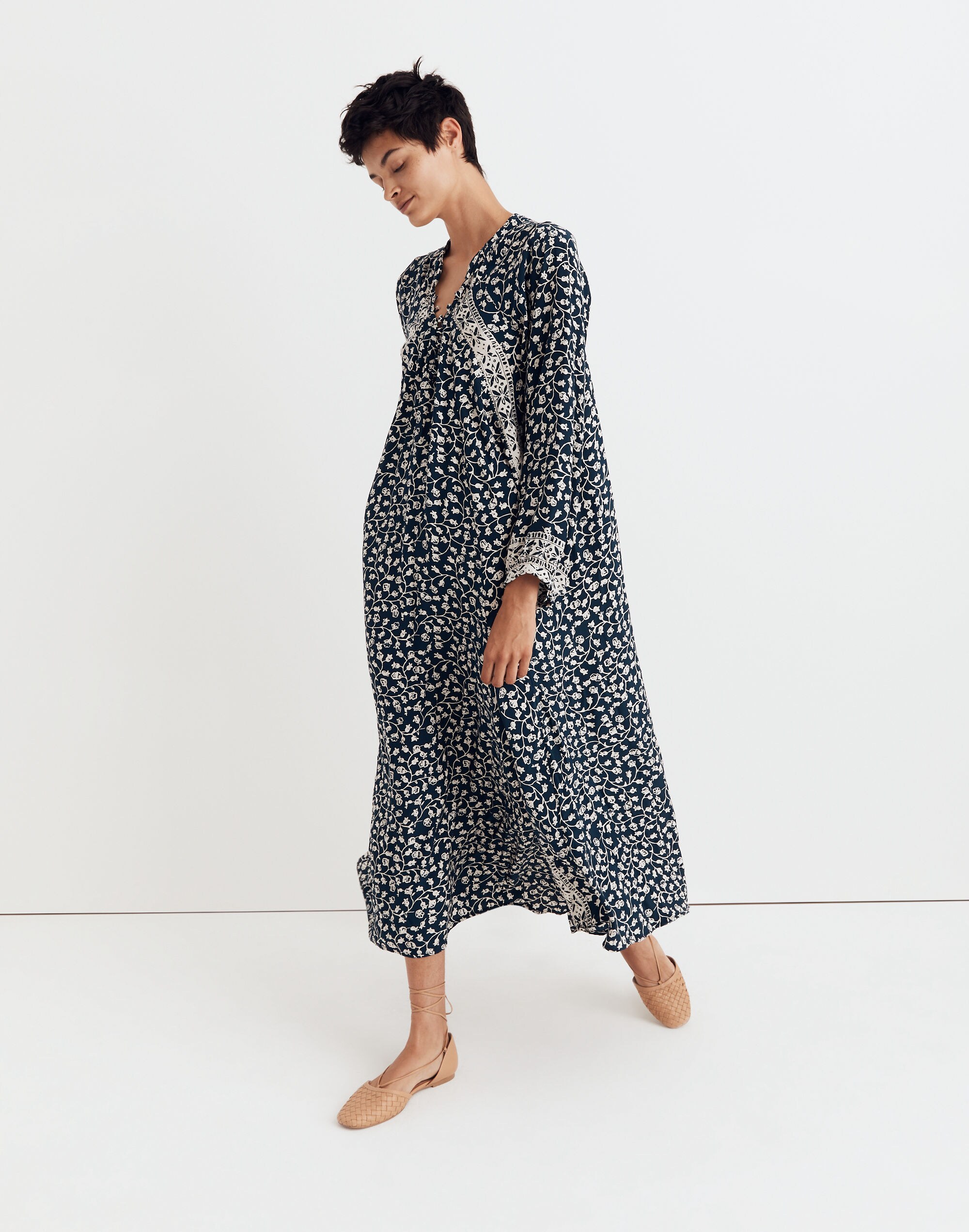 Natalie Martin Silk Fiore Maxi Dress