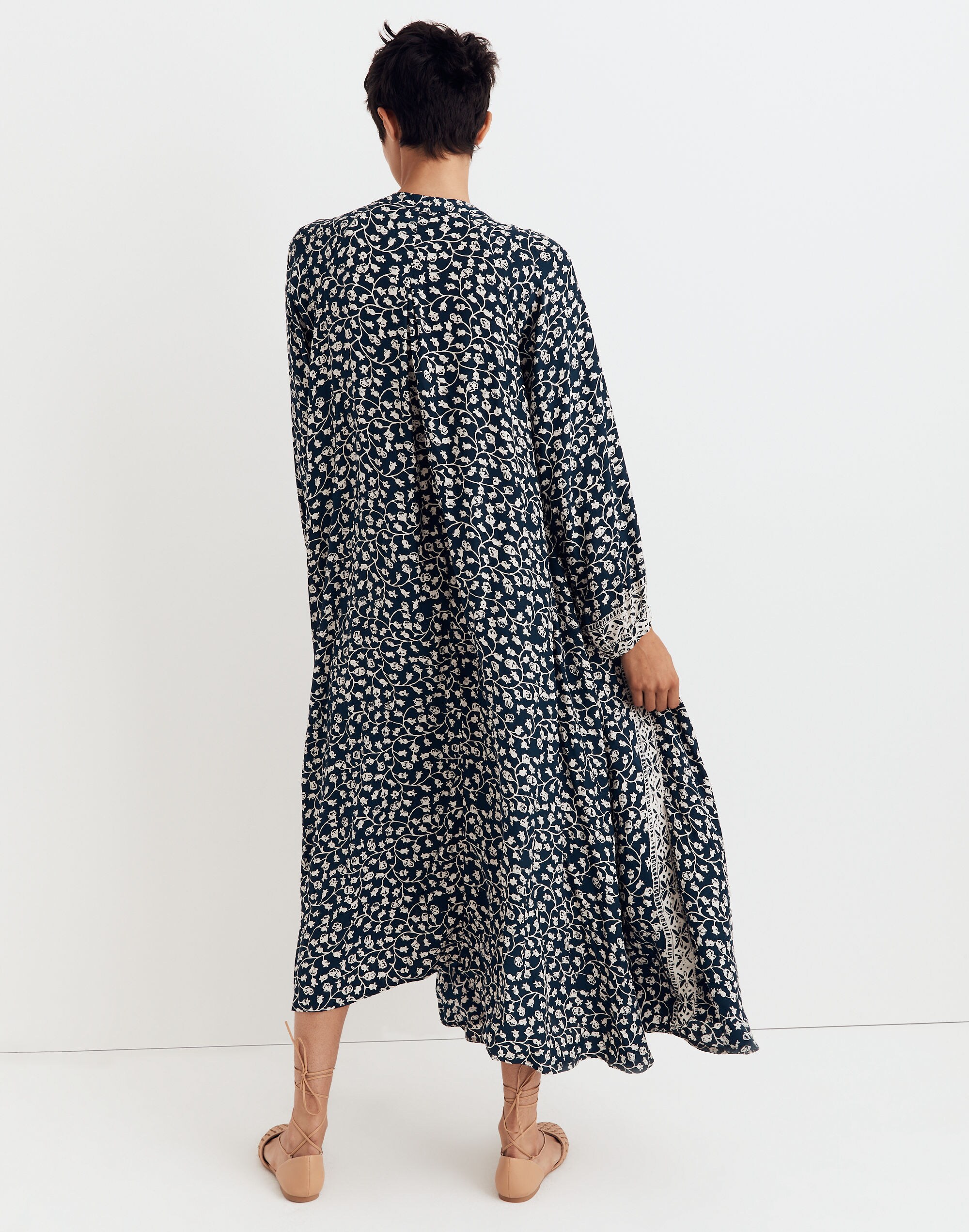 Natalie Martin Silk Fiore Maxi Dress