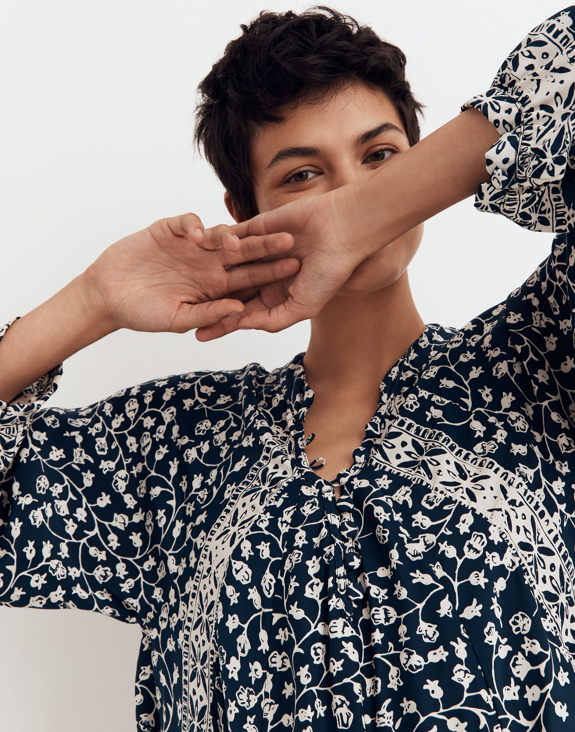 Natalie Martin Silk Fiore Maxi Dress