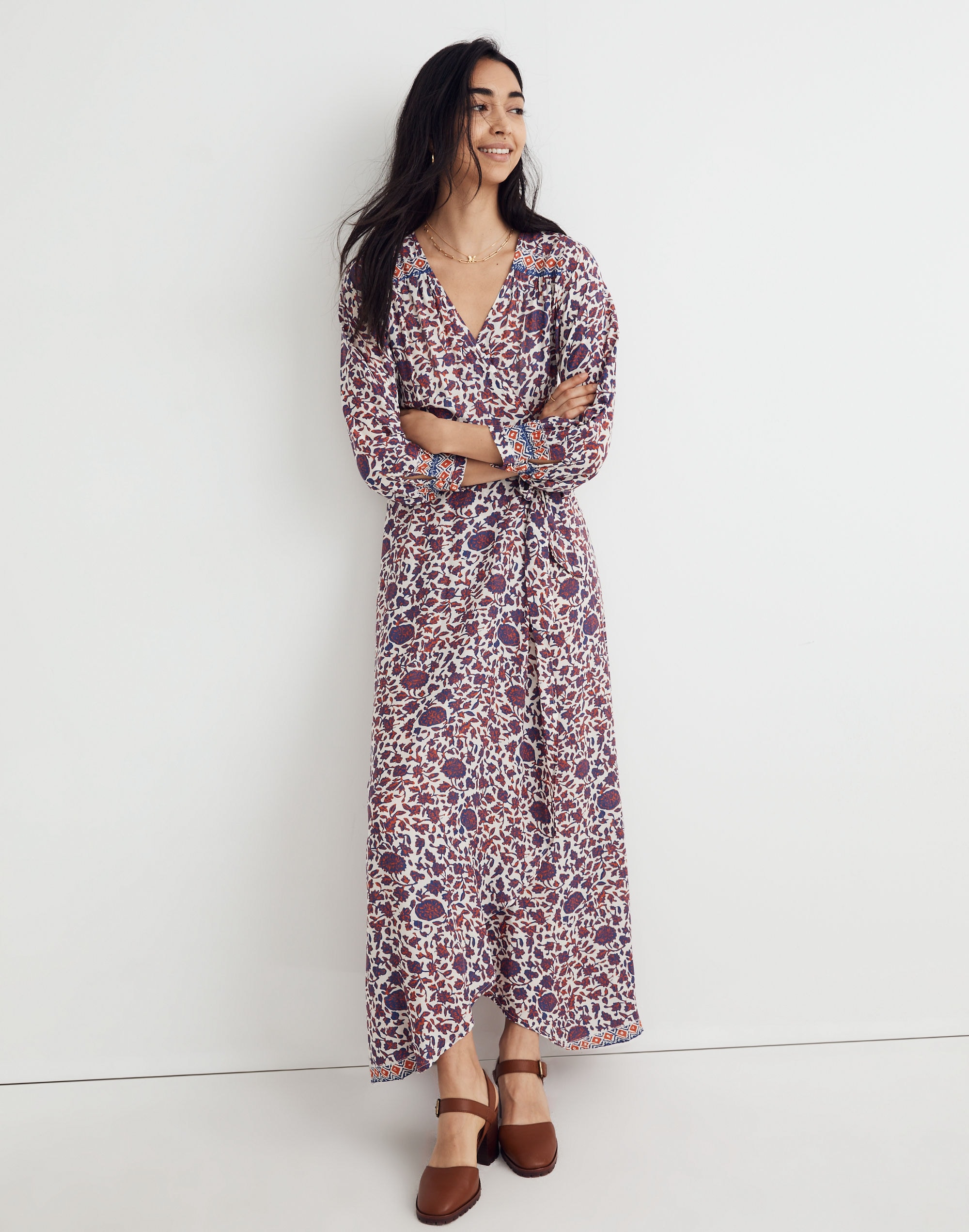 Natalie Martin Kate Wrap Maxi Dress