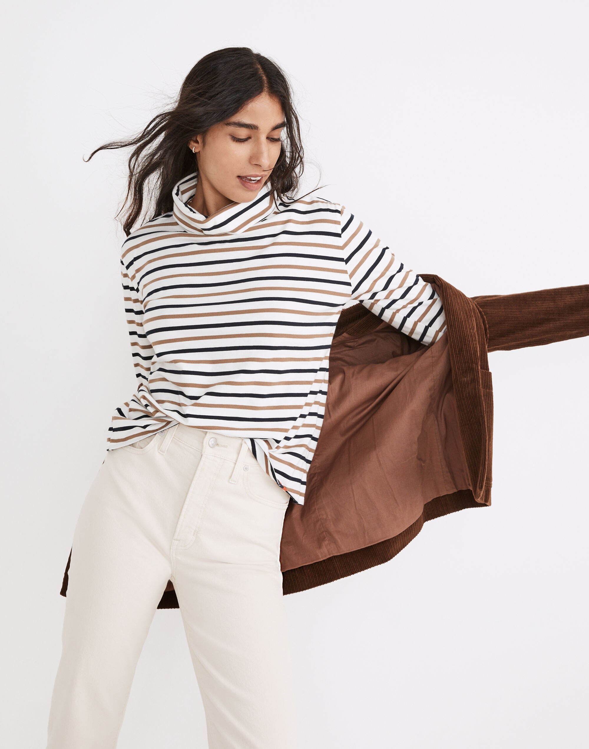 Kule Striped Turtleneck