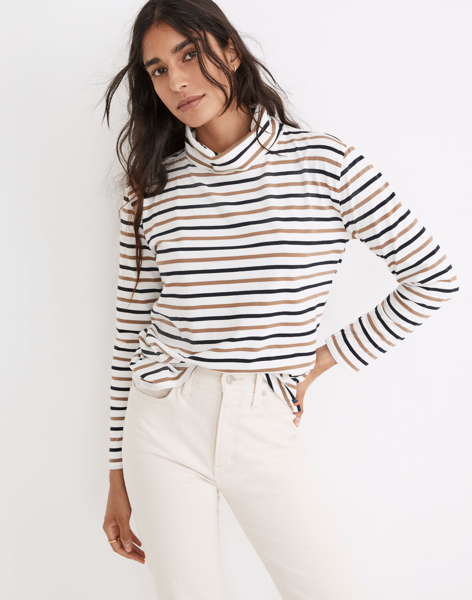 Kule Striped Turtleneck