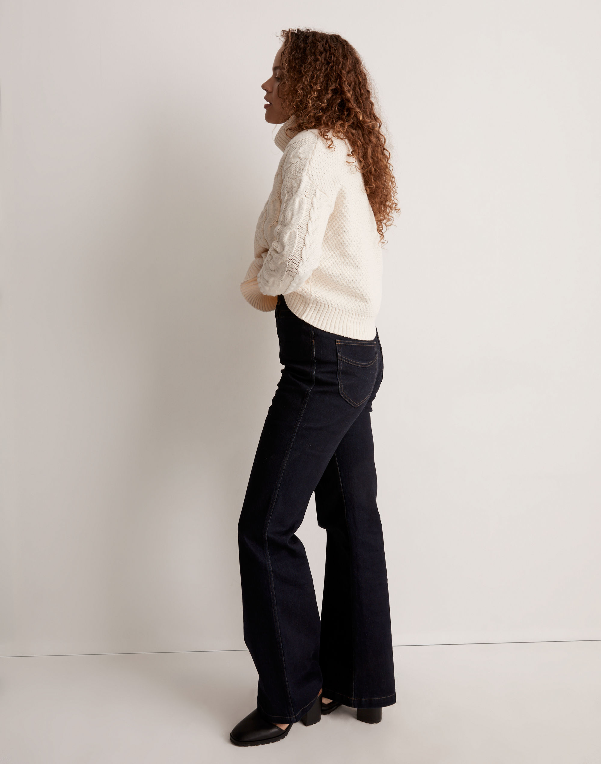 Cable Turtleneck Sweater