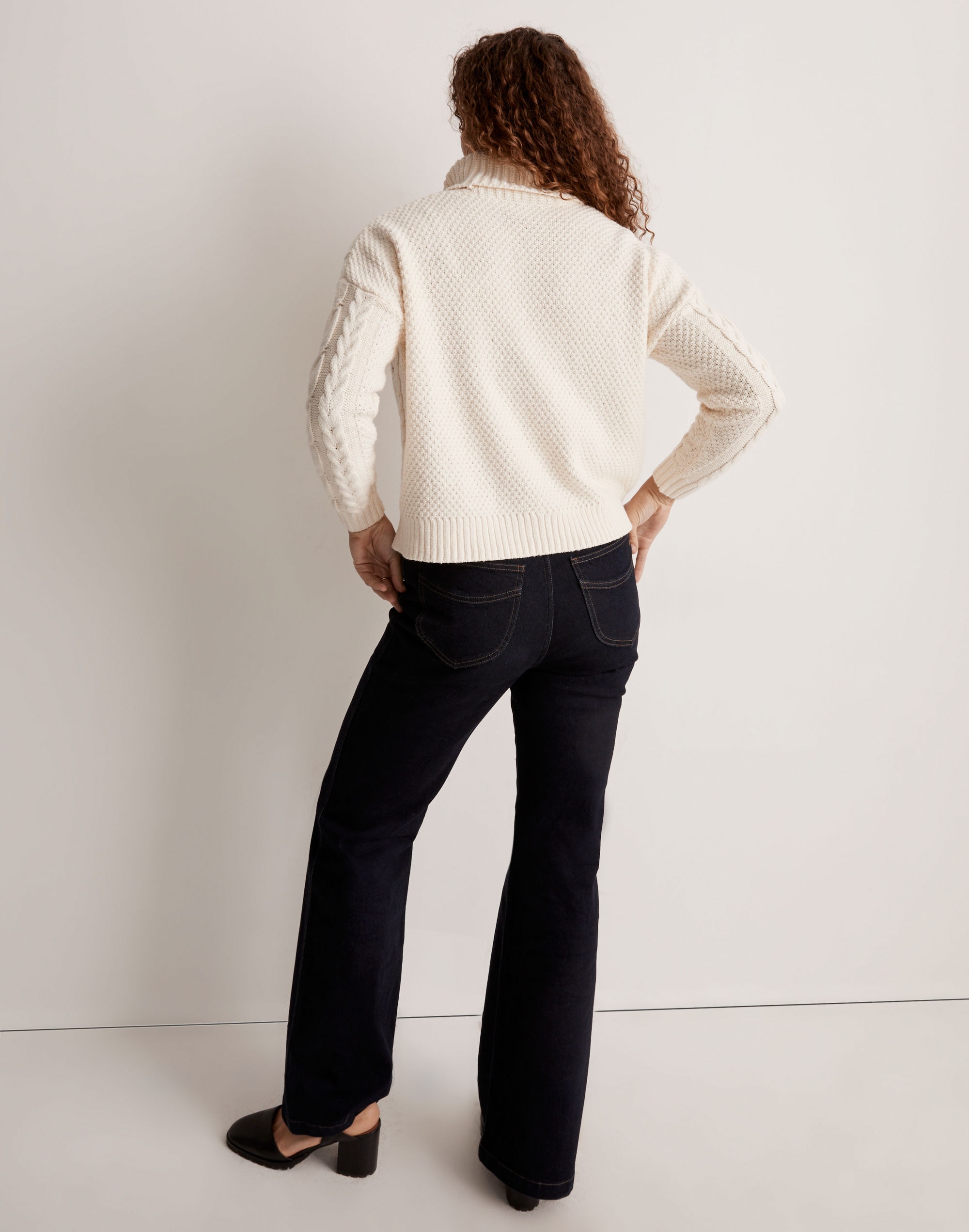 Cable Turtleneck Sweater