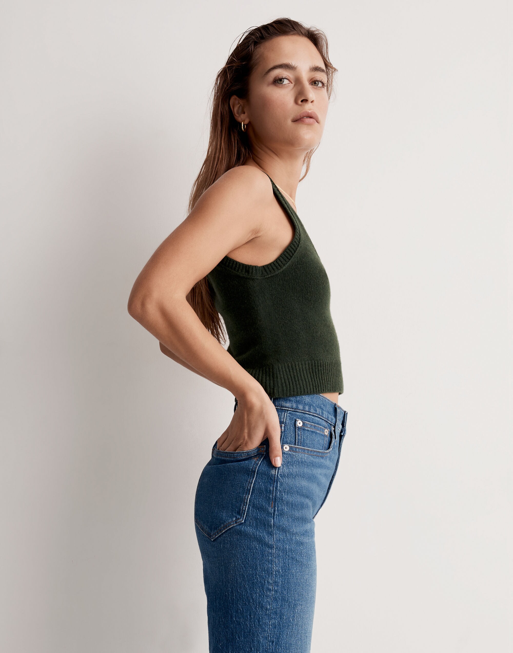 Madewell x Donni (Re)sourced Cashmere-Merino Sweater Tank