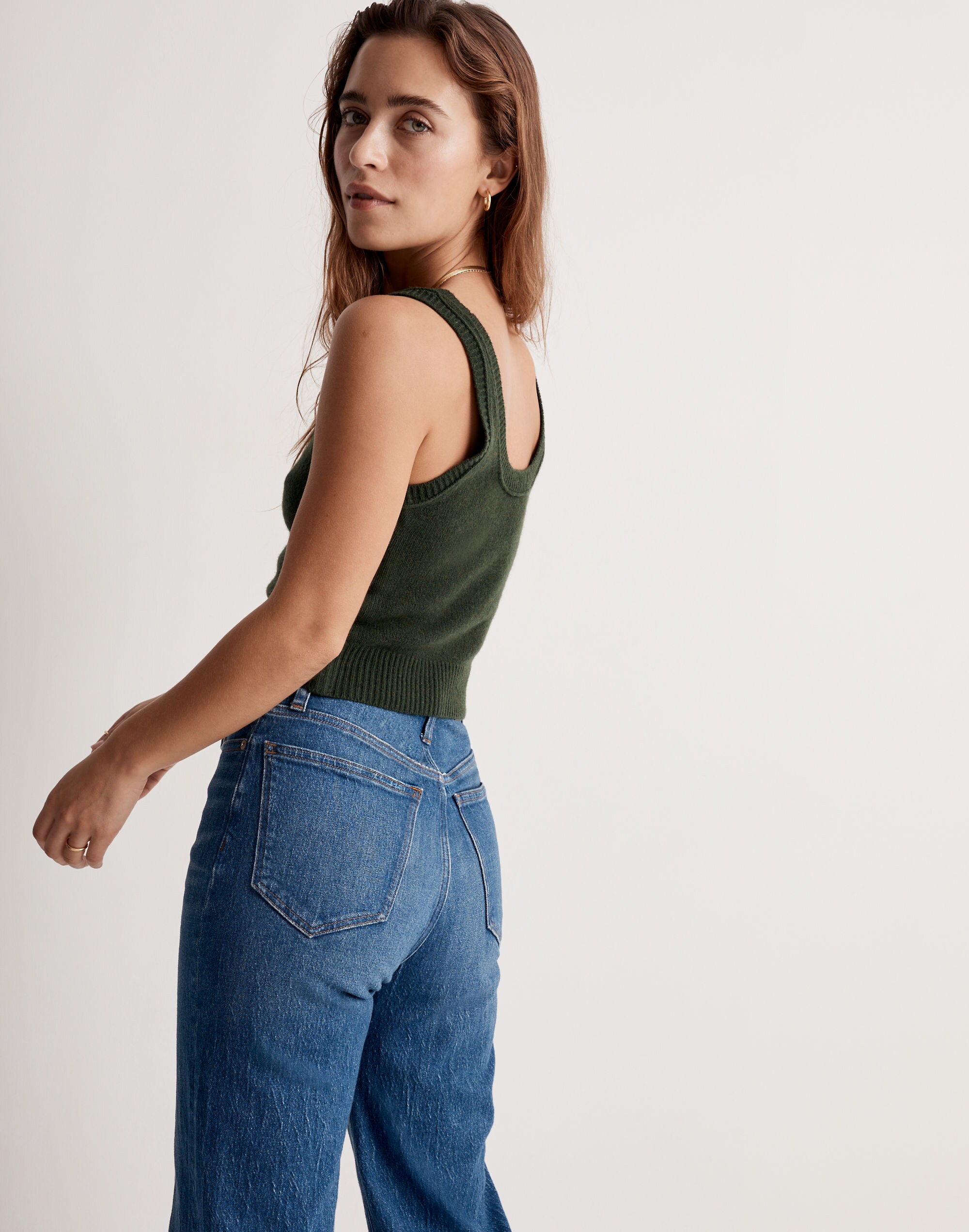 Madewell x Donni (Re)sourced Cashmere-Merino Sweater Tank