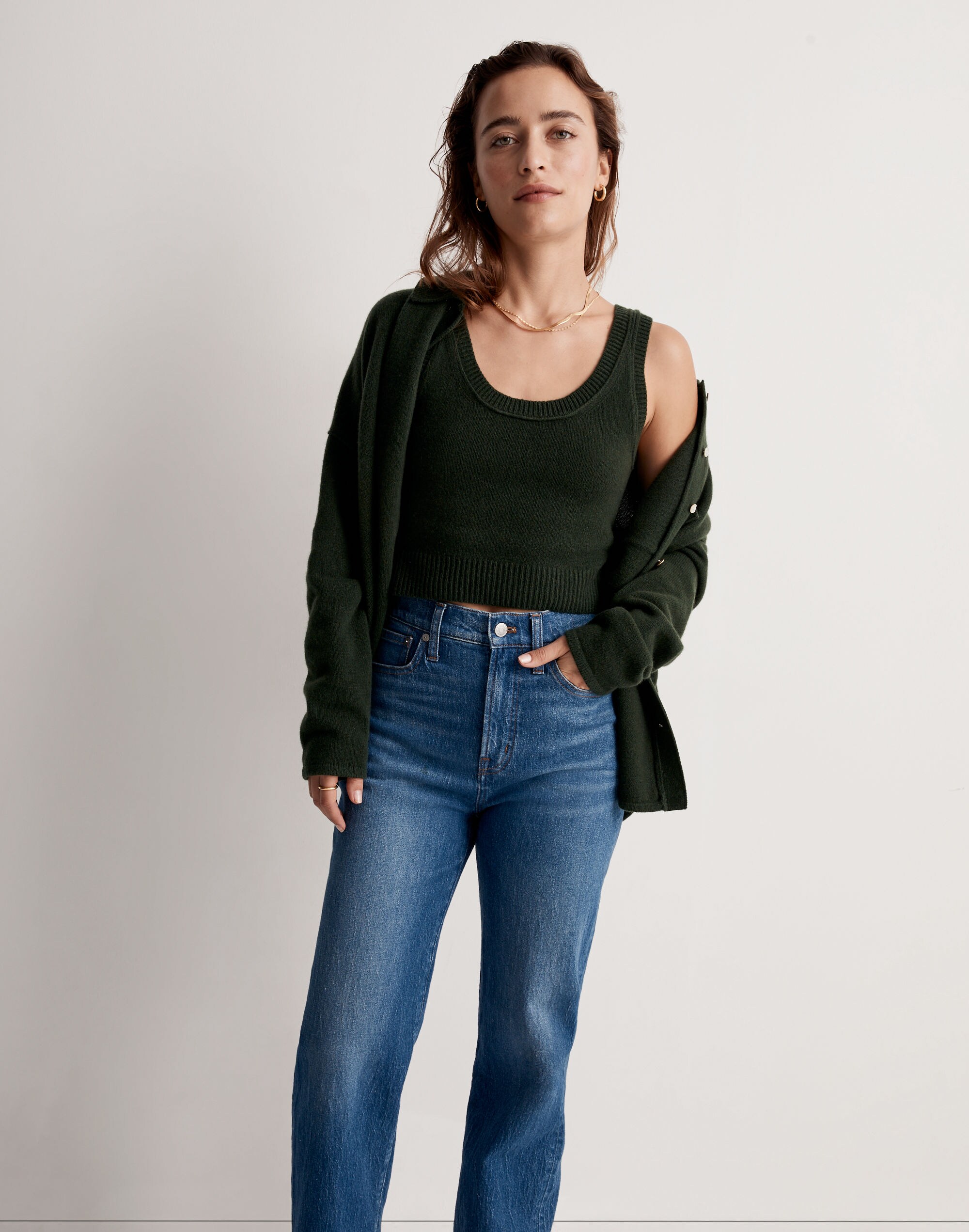 Madewell x Donni (Re)sourced Cashmere-Merino Sweater Tank