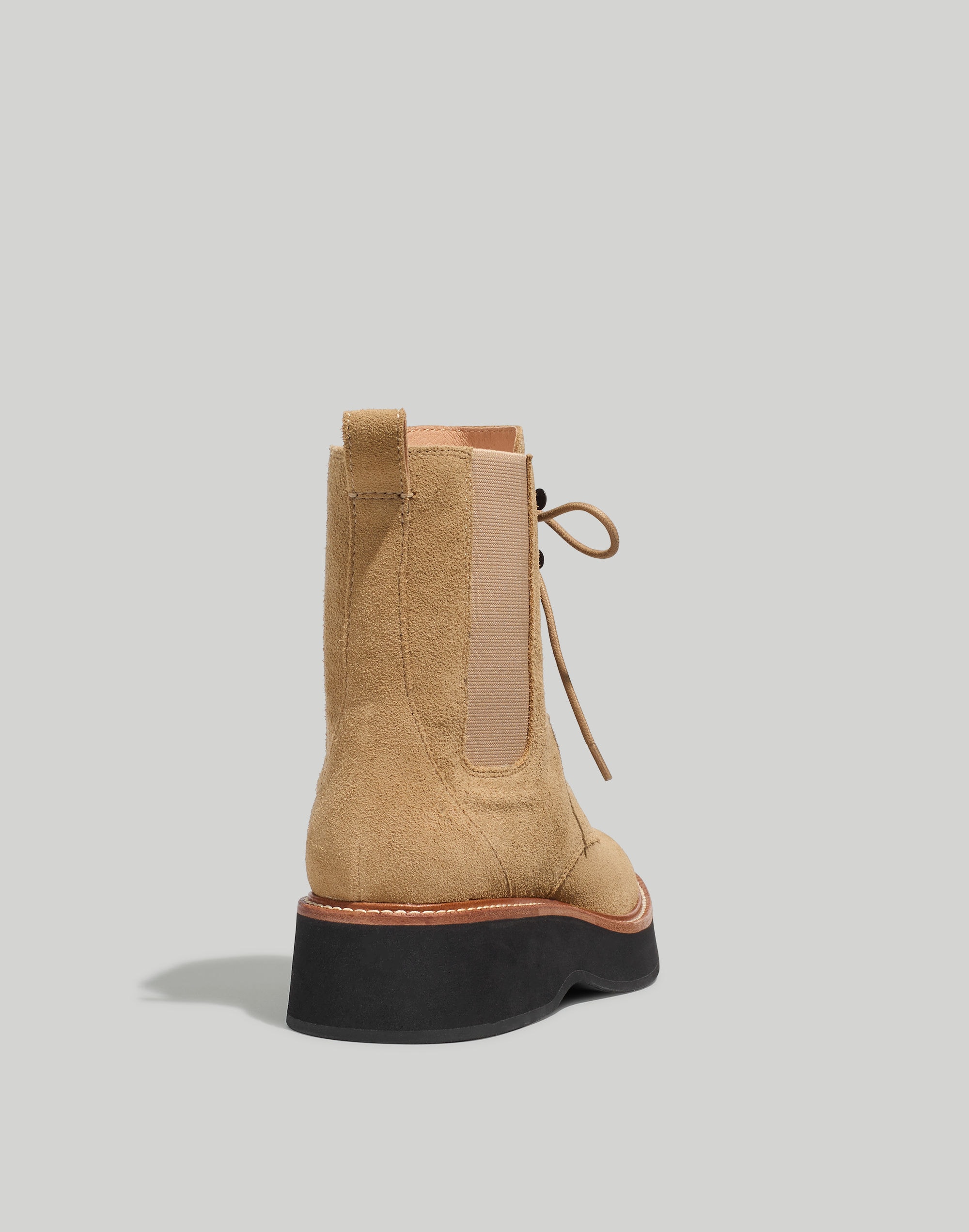 The Helen Platform Chelsea Boot in Suede