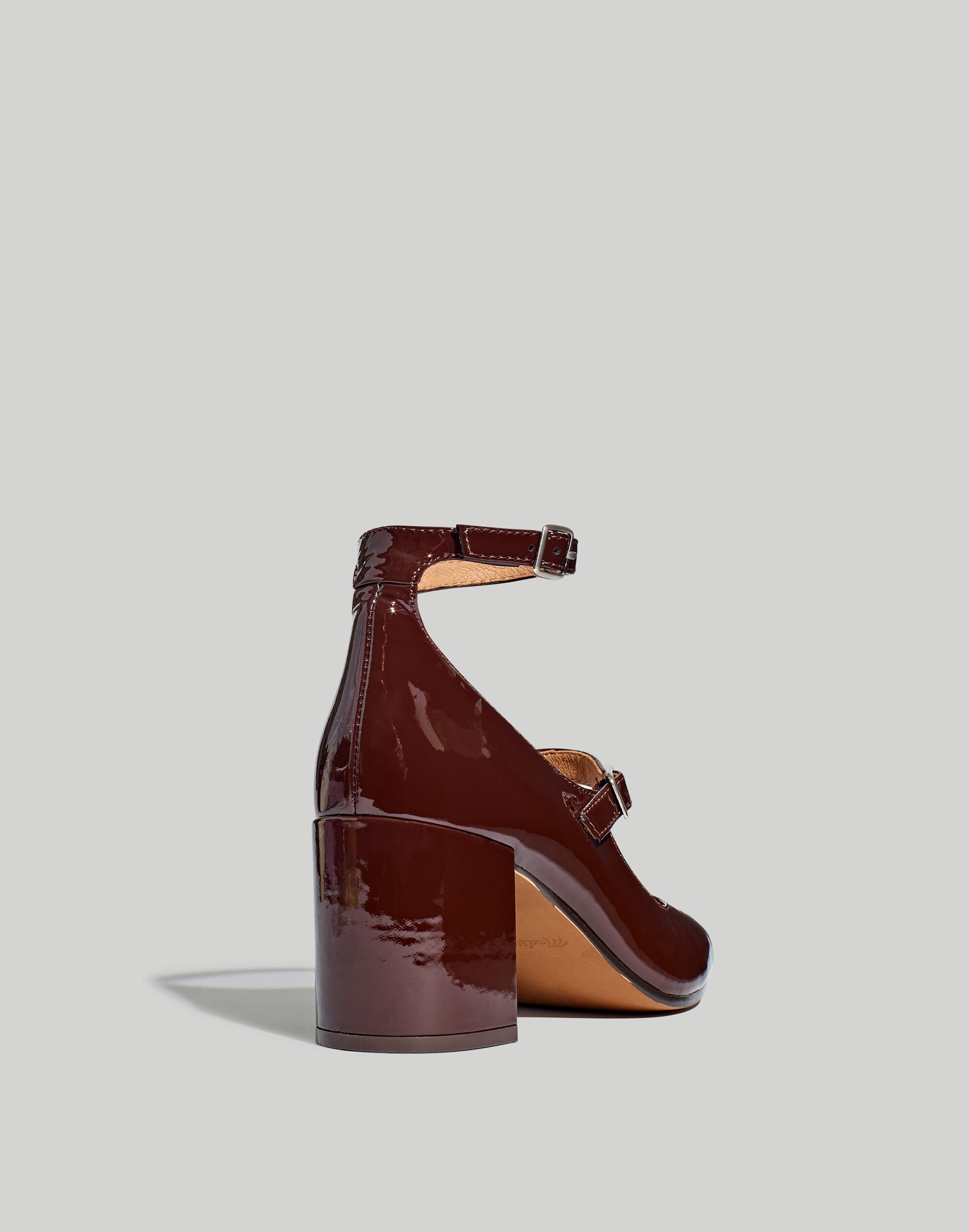 The Maddie Heeled Mary Jane in Patent Leather