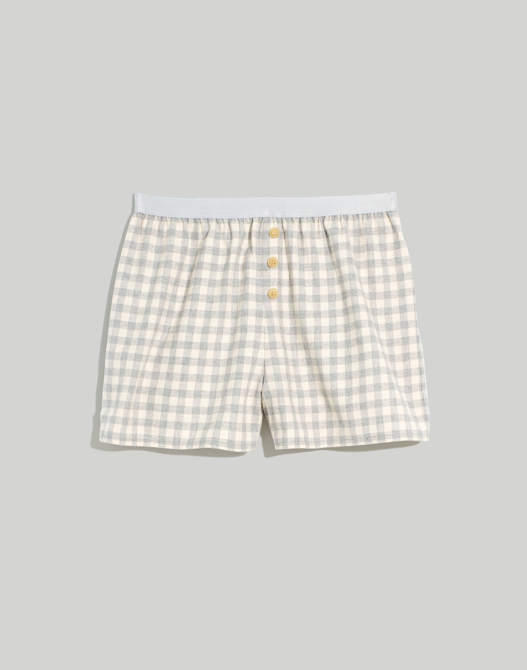 Flannel Pull-On Boxer Shorts