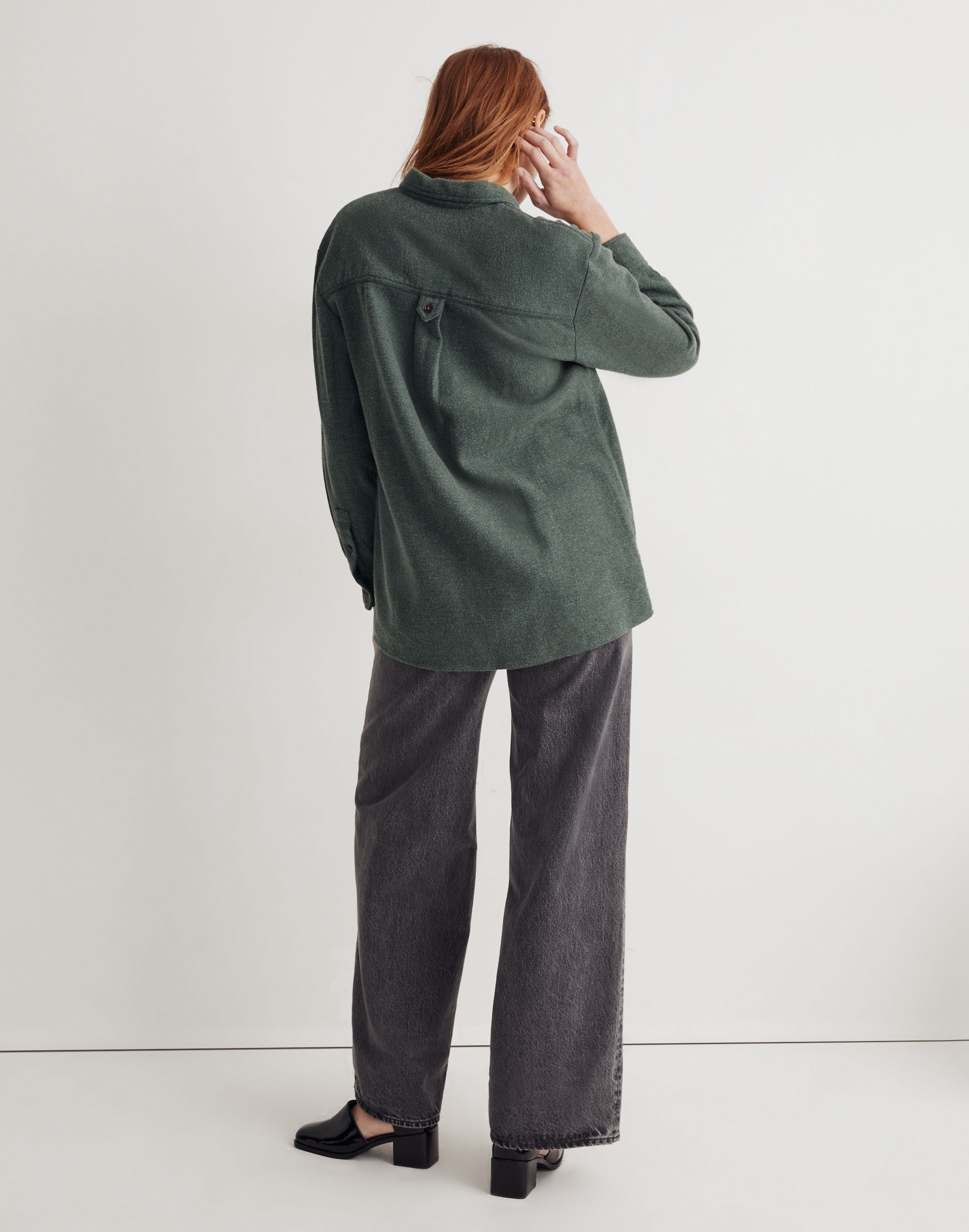 Oversized Ex-Boyfriend Shirt in Flannel: Seamed Edition