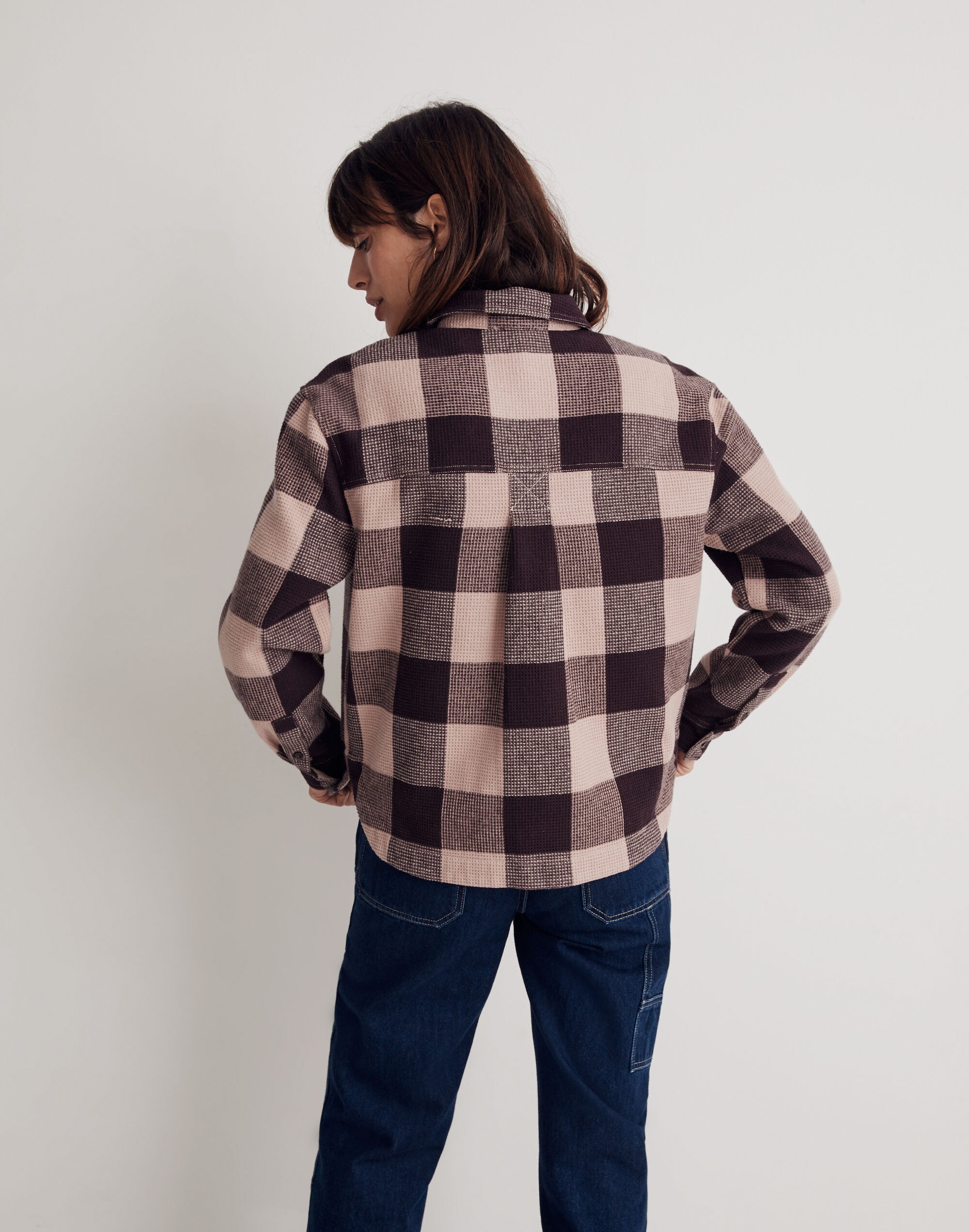 Waffle Half-Zip Popover Shirt