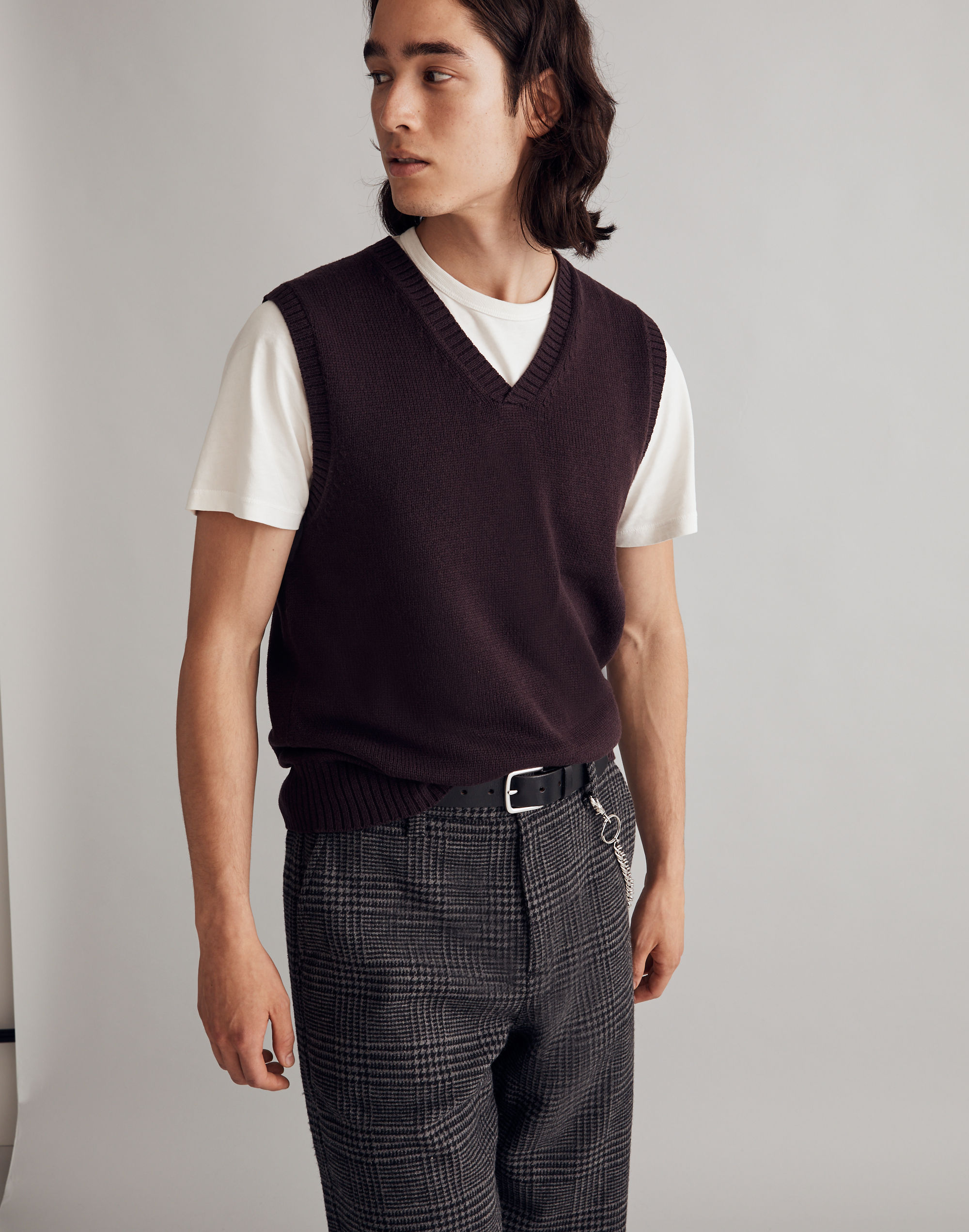 Wool-Blend Sweater Vest