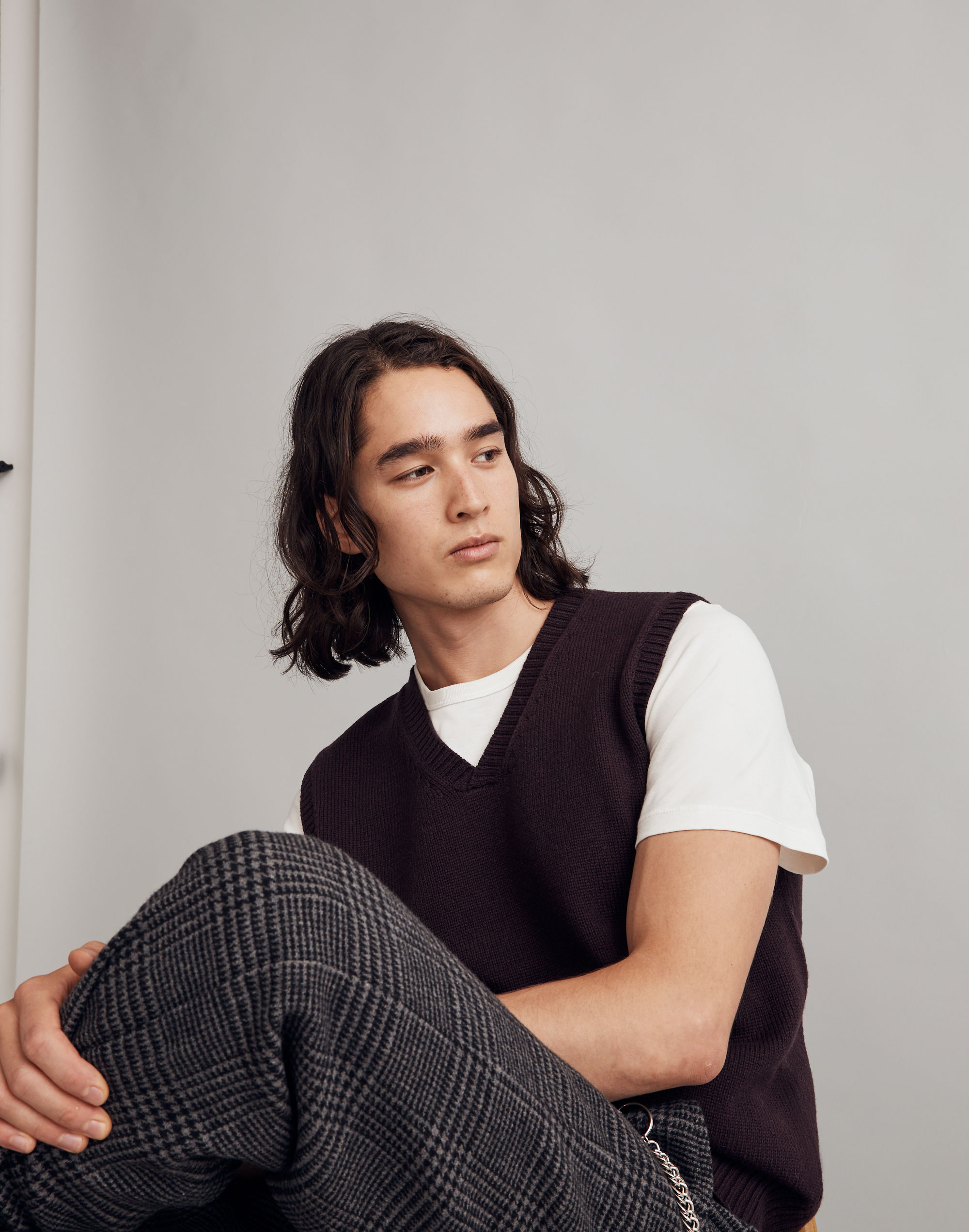 Wool-Blend Sweater Vest