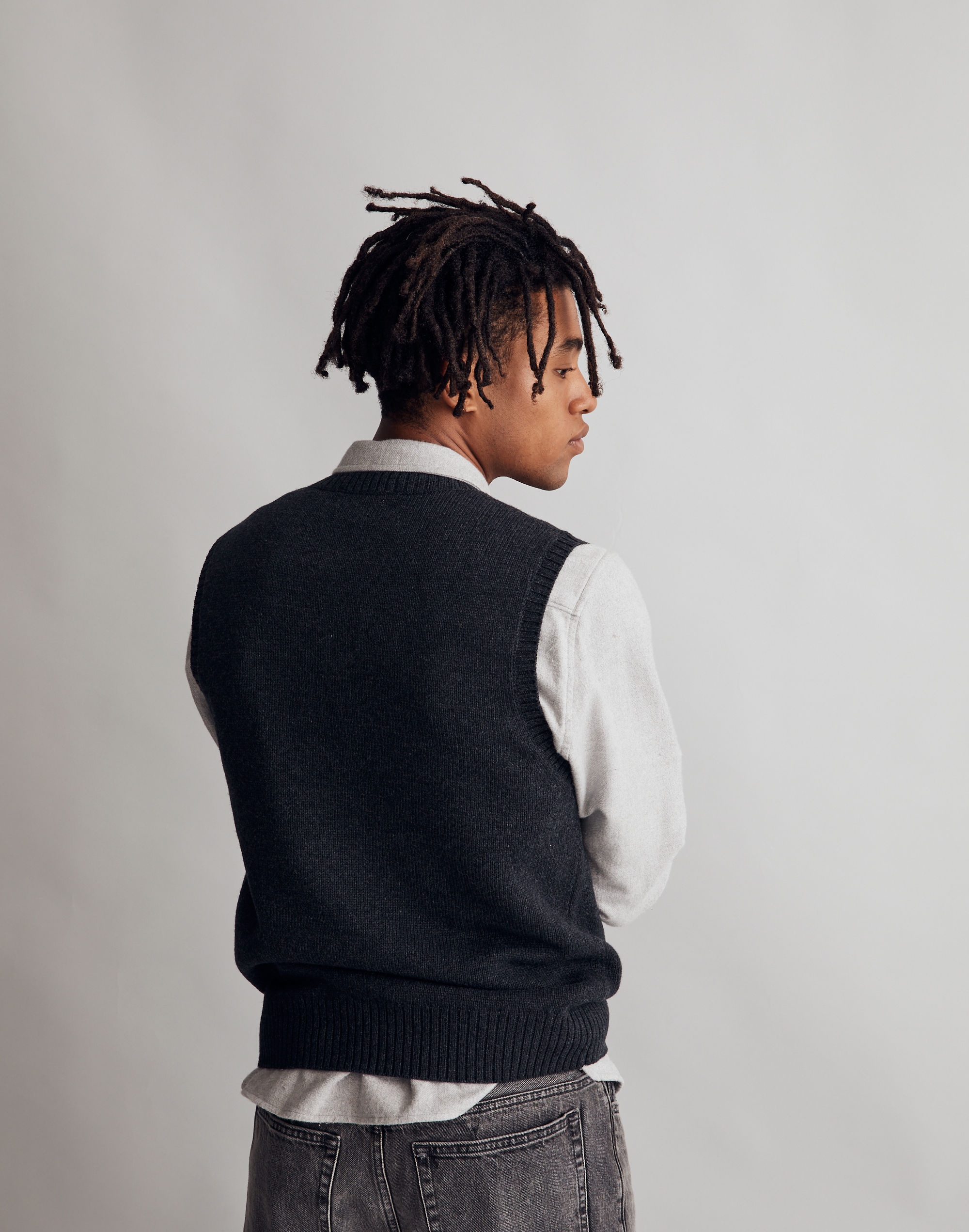 Wool-Blend Sweater Vest