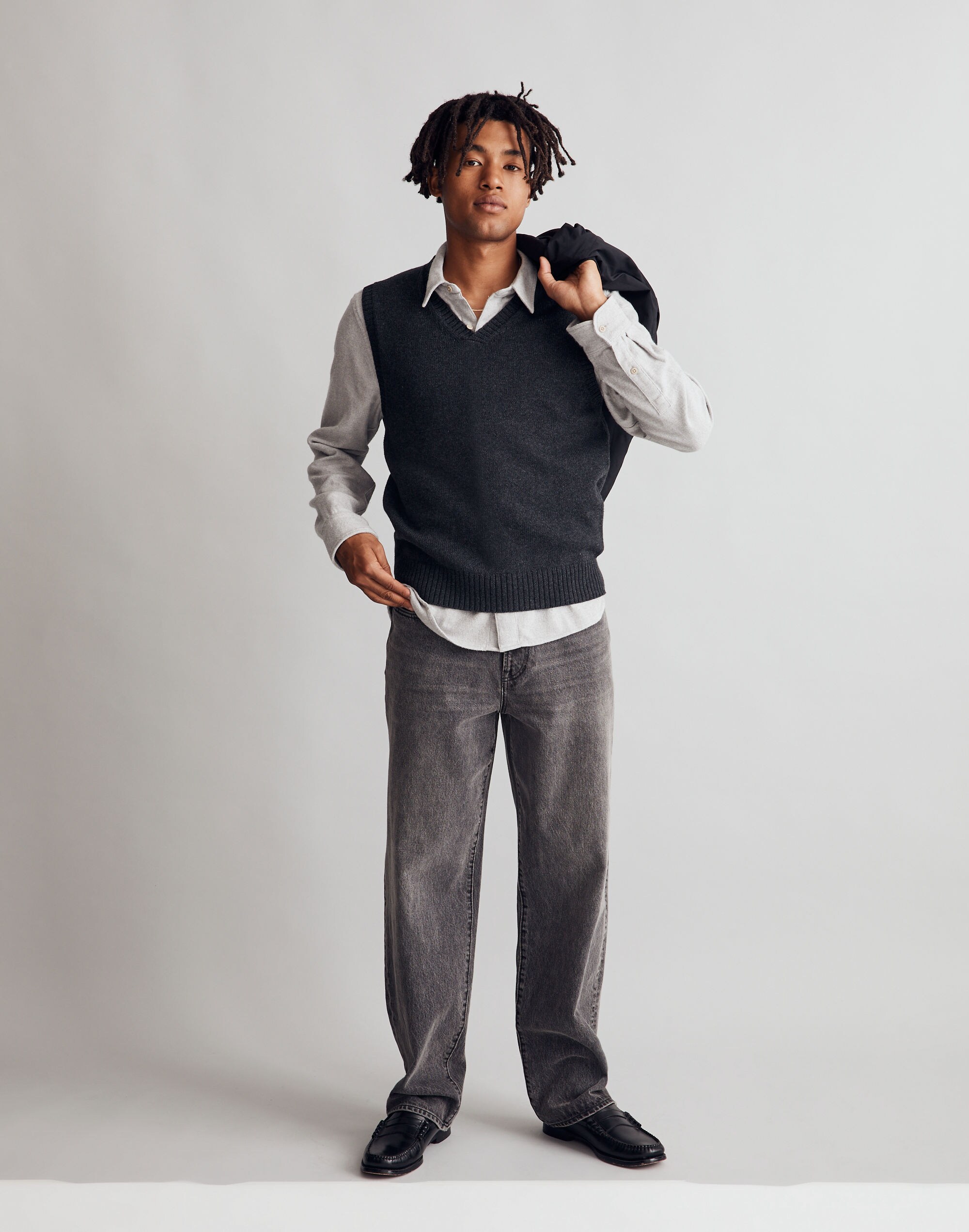 Wool-Blend Sweater Vest
